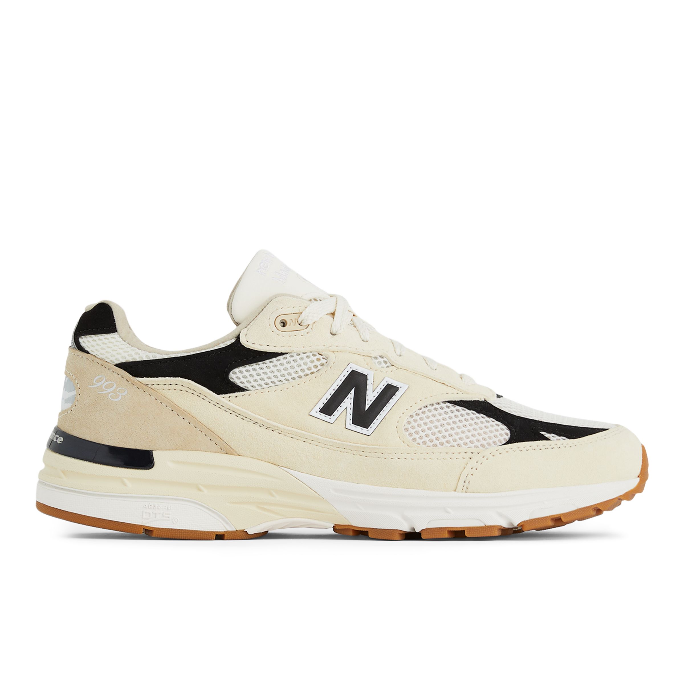 

New Balance Unisex Made in USA 993 White/Black - White/Black