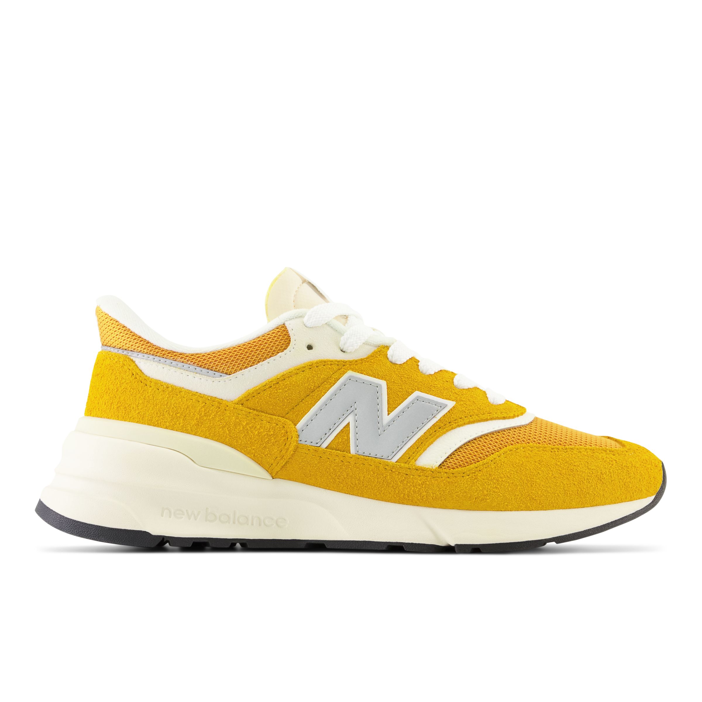 

New Balance Unisexe 997R en Jaune/Blanc, Suede/Mesh, Taille 40.5 Large