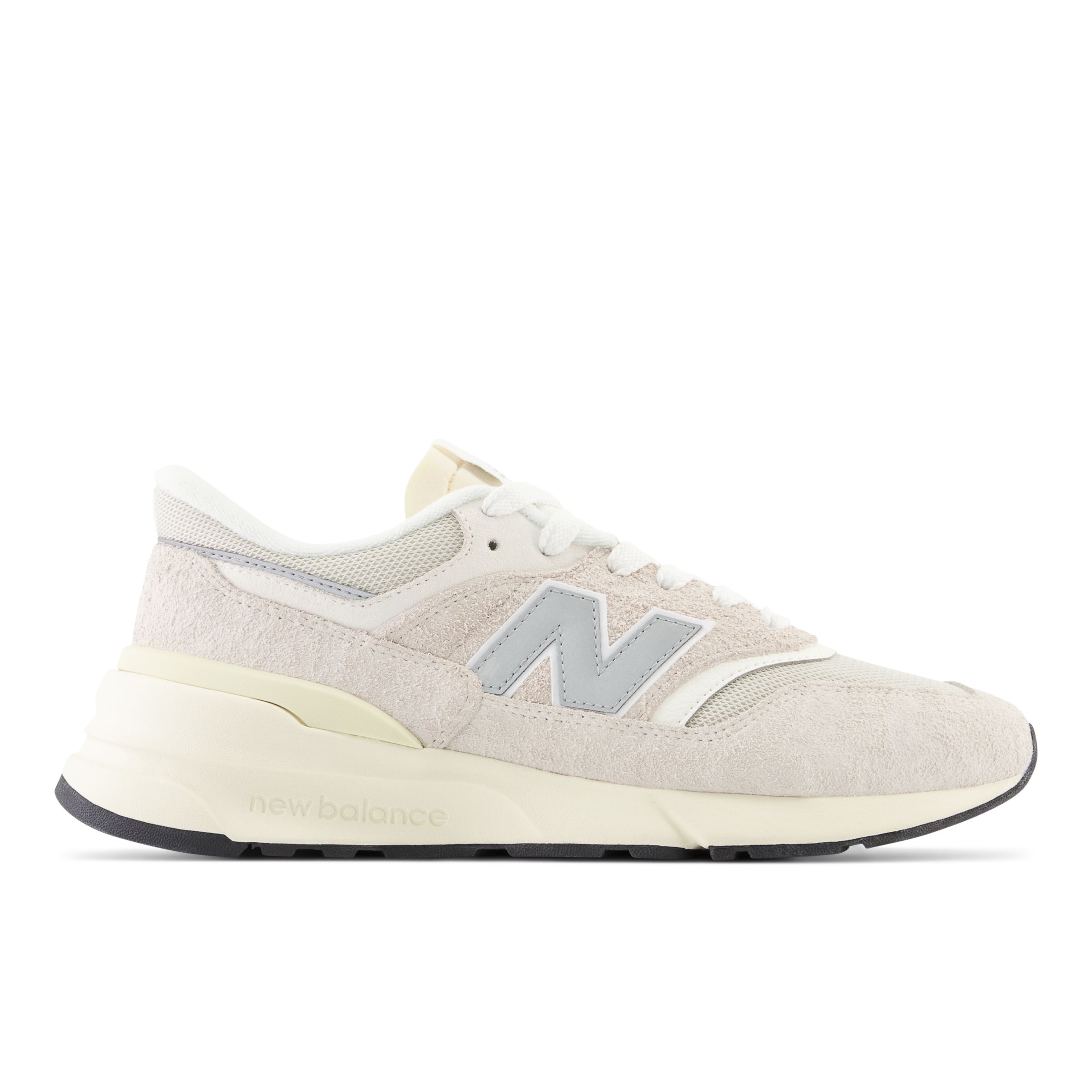 

New Balance Unisexe 997R en Beige/Blanc, Suede/Mesh, Taille 40.5 Large