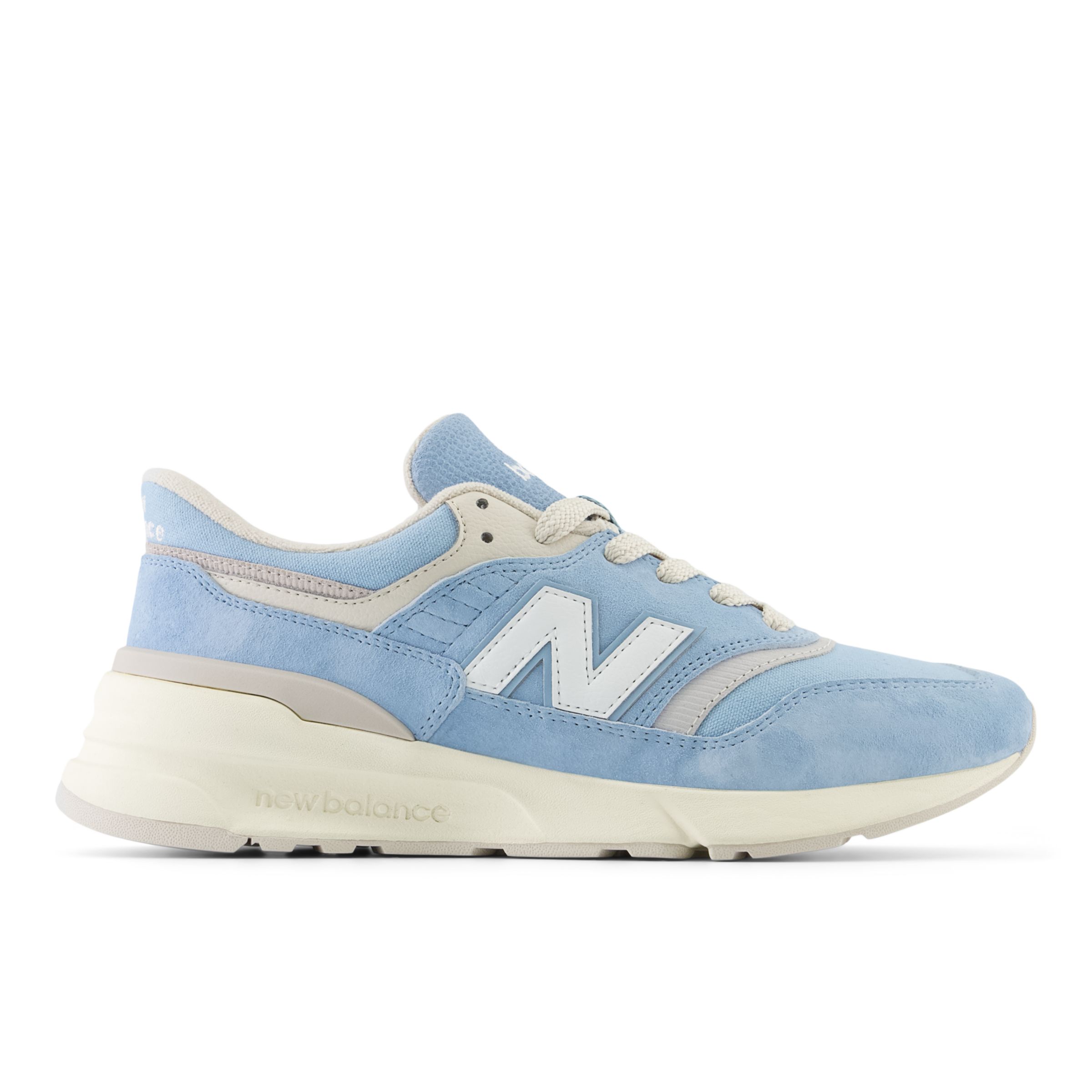 New Balance Unisex 997R in Blue Suede/Mesh, size 3.5