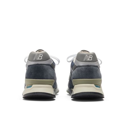 New balance 998 grey navy best sale