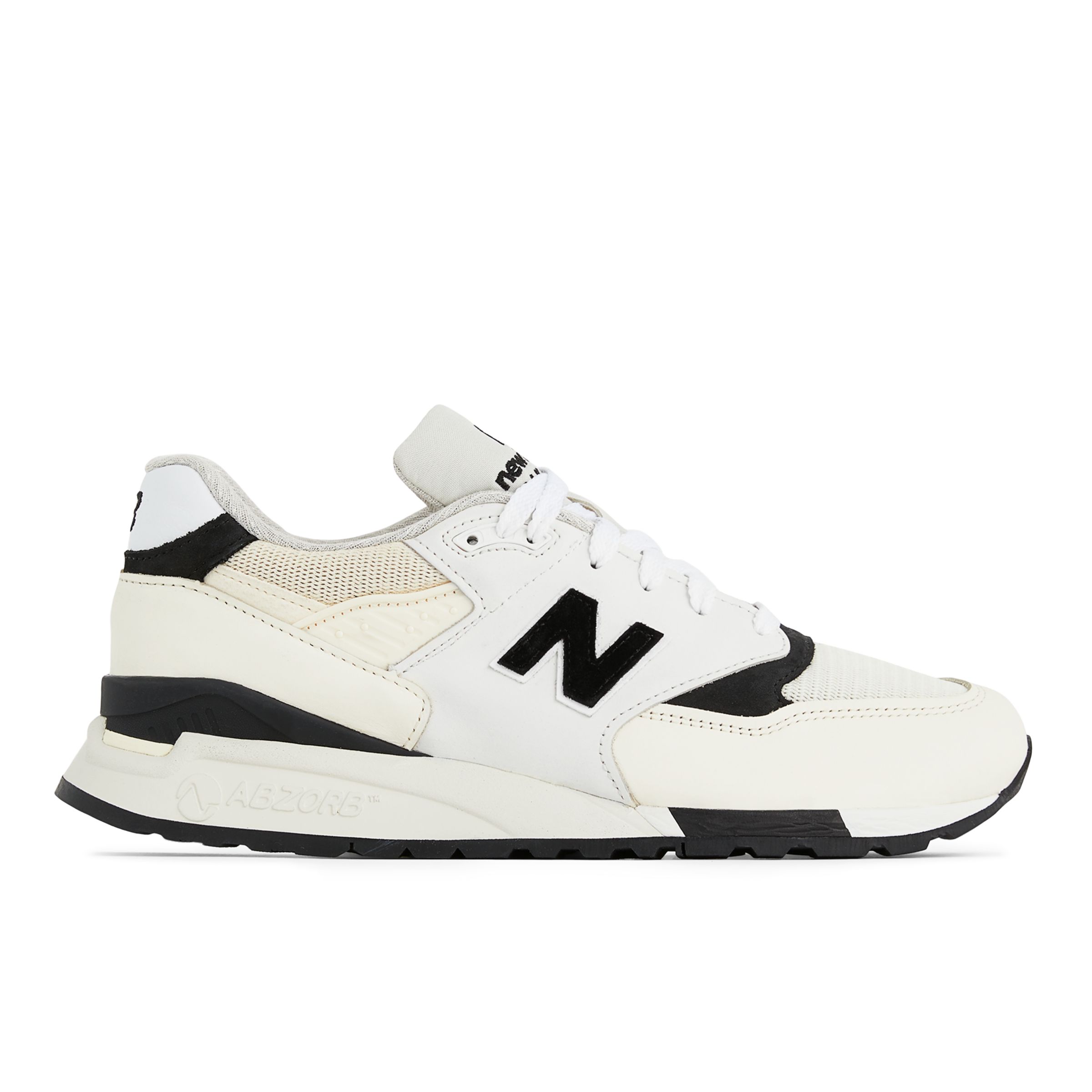 뉴발란스 New Balance Made in USA 998,White with Black