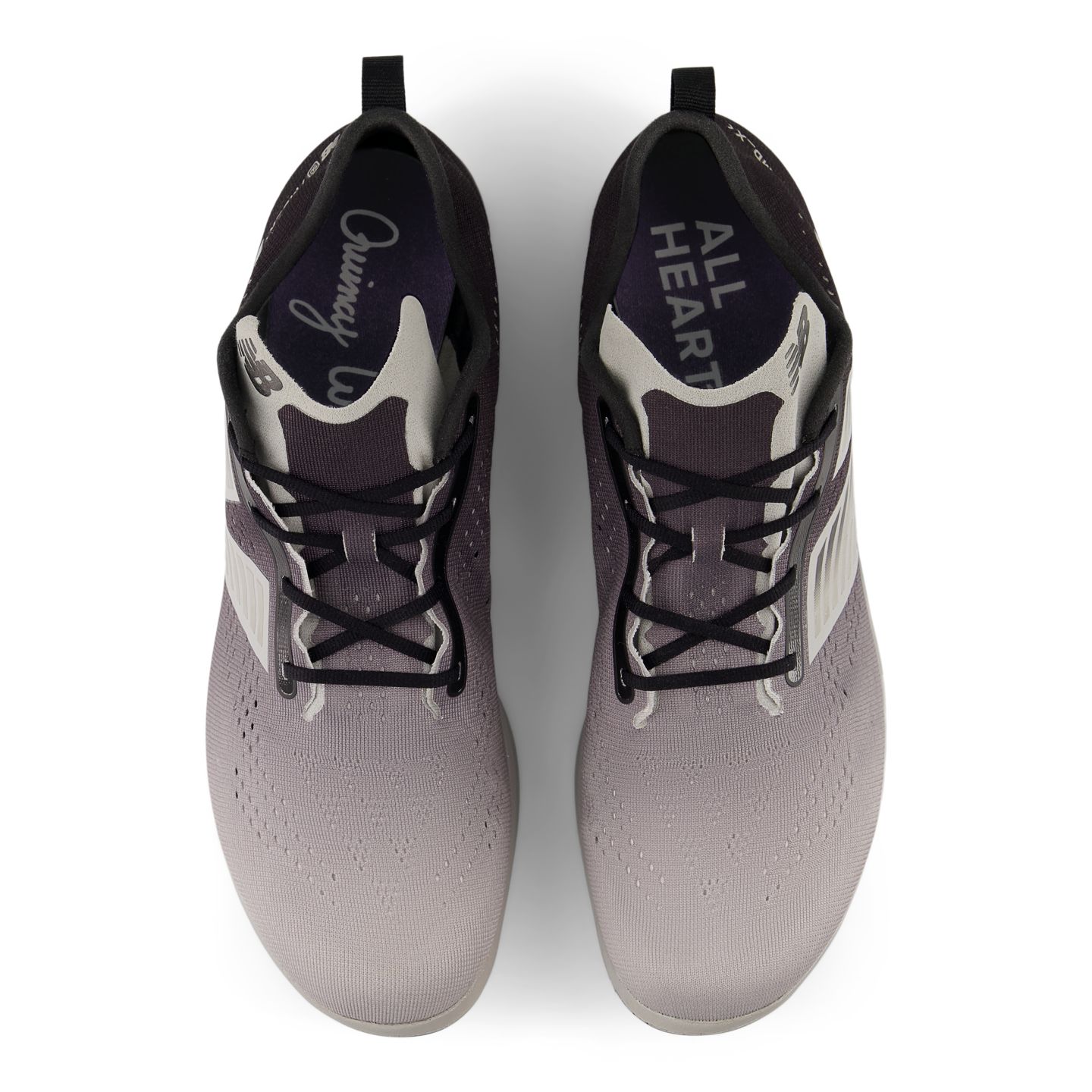 Мужские кроссовки New Balance Quincy Wilson FuelCell SuperComp MD-X v3, цвет: Чёрный / Белый — фото 4