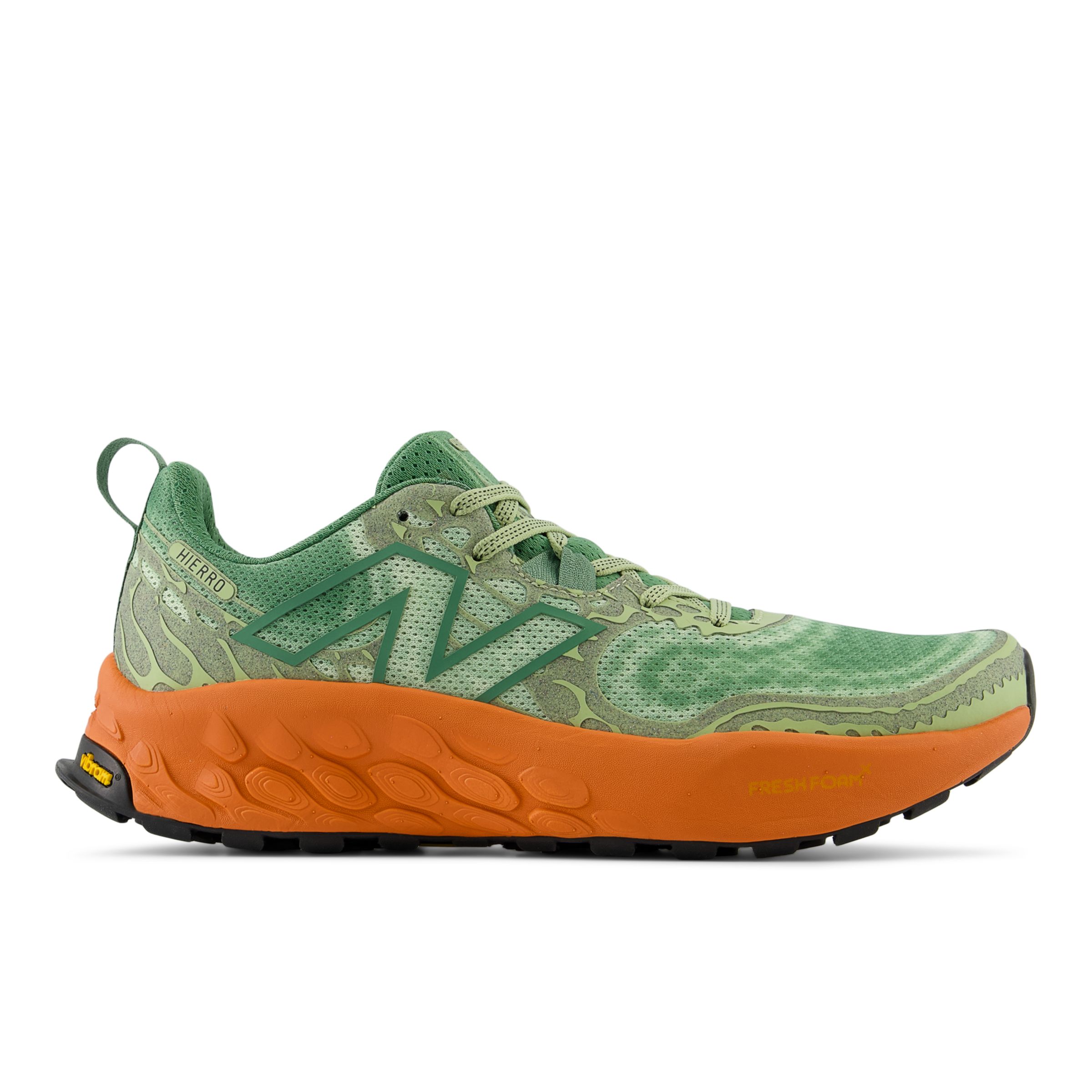 New Balance Homme Fresh Foam X Hierro v8 en Vert/Orange