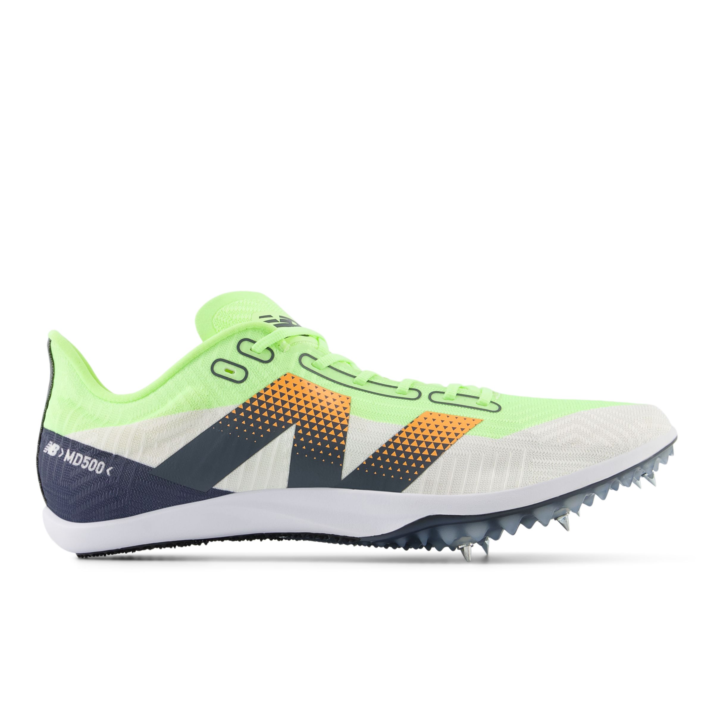 New Balance Unisex FuelCell MD500 v9 in Green/Grey/White Synthetic, size 7.5