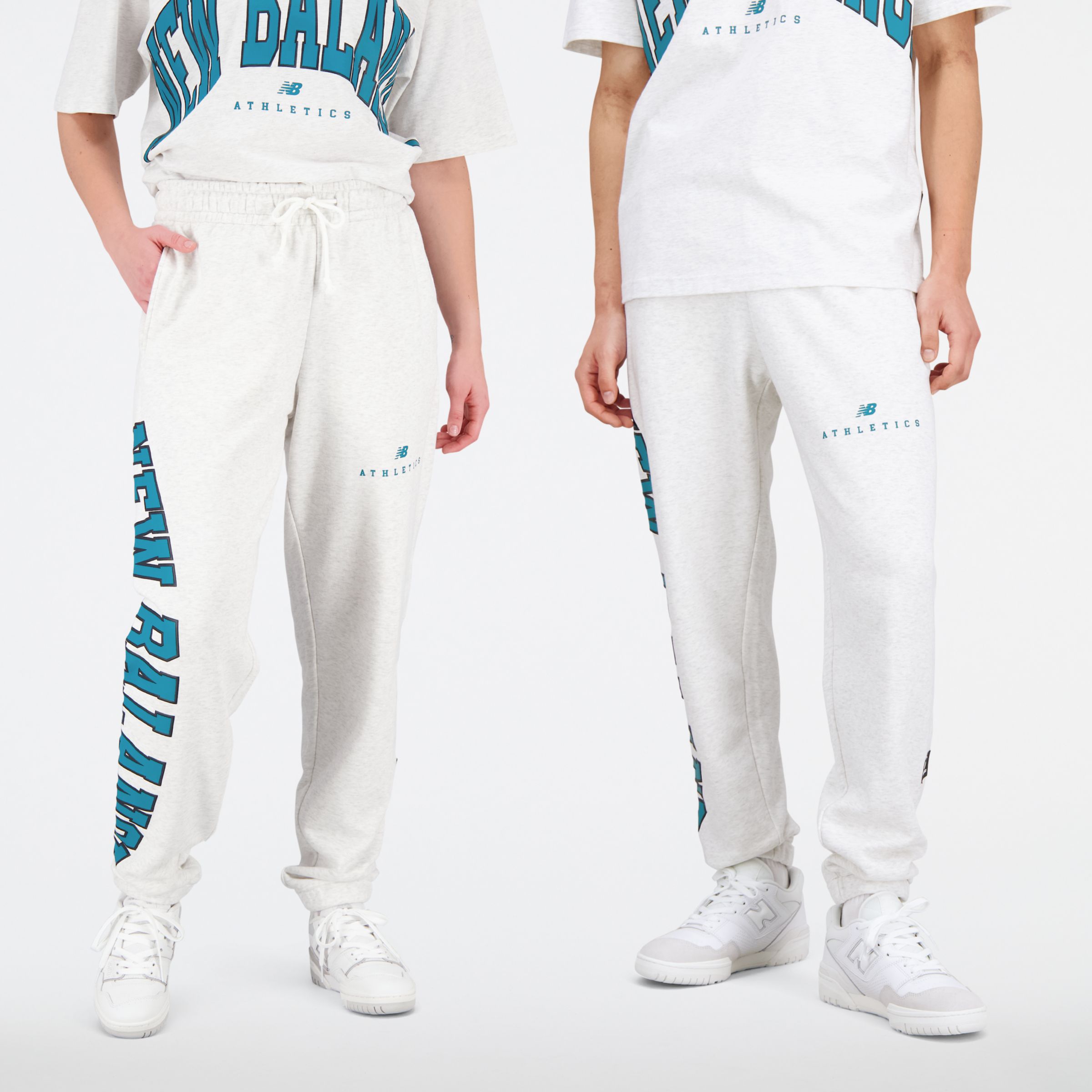 

New Balance Gender Neutral Uni-ssentials Warped Classics French Terry Sweatpant Gender Neutral White - White