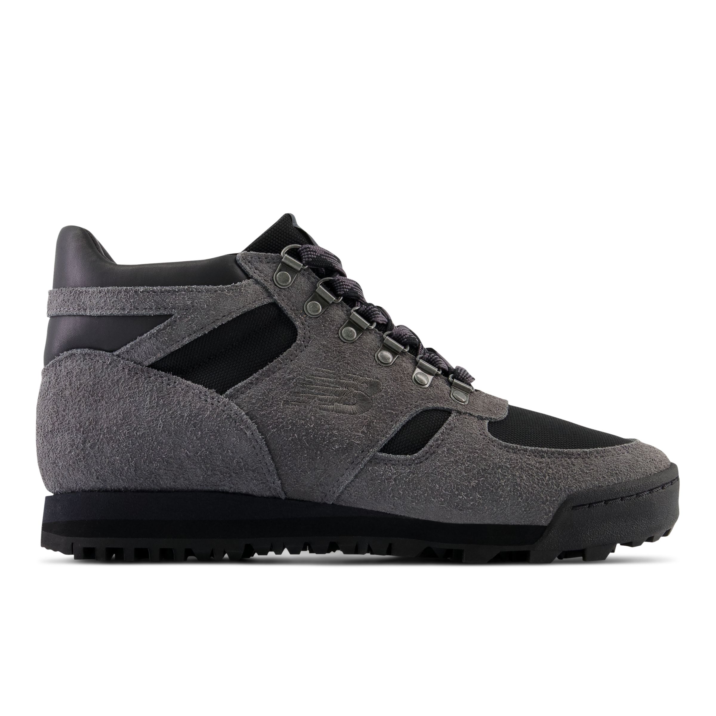 New Balance Unisexe Rainier en Gris/Noir, Leather, Taille 46.5 Large