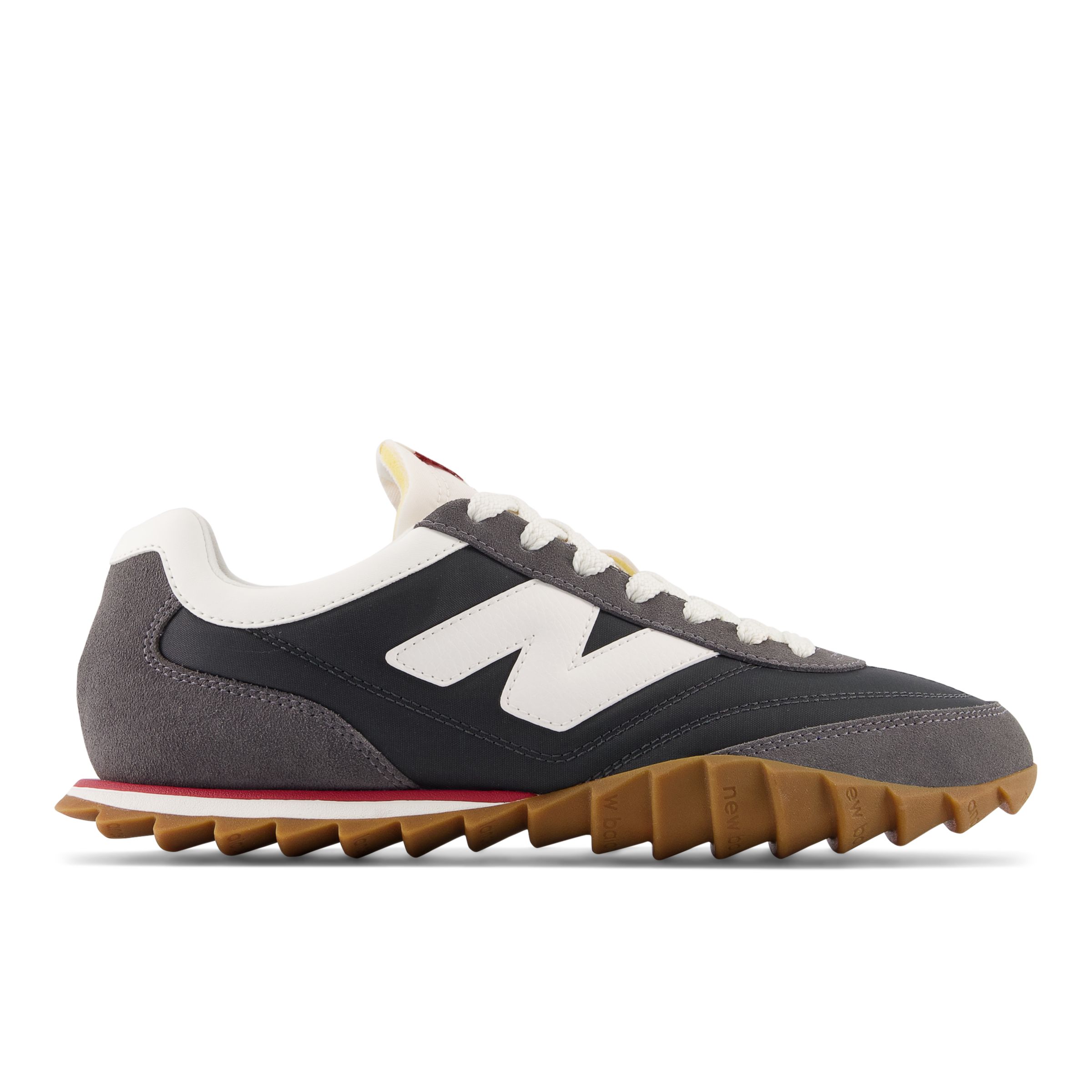 New Balance Unisexe RC30 en Gris/Blanc/Rouge, Suede/Mesh, Taille 36 Large