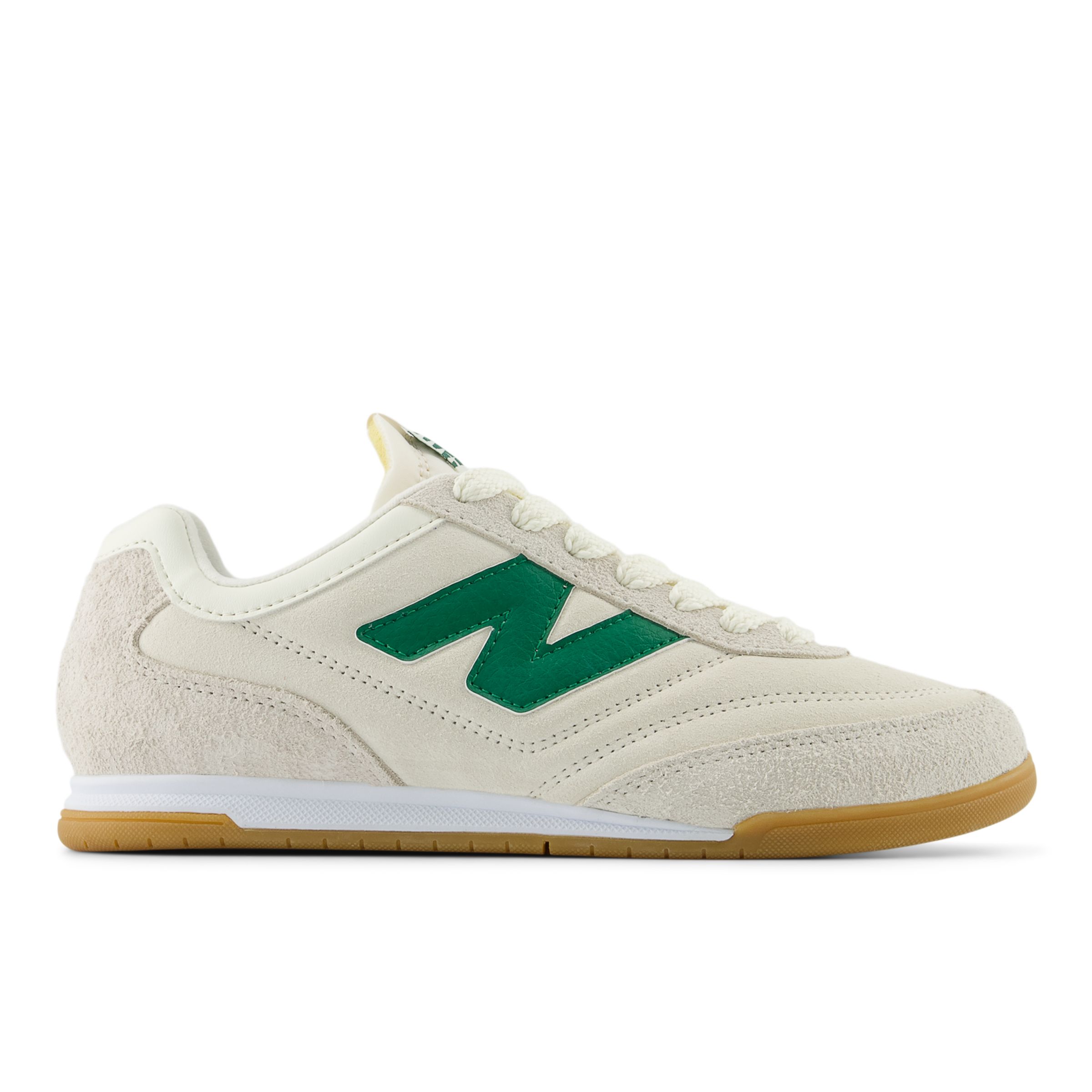 New Balance Unisex RC42 in White/Green Suede/Mesh, size 11