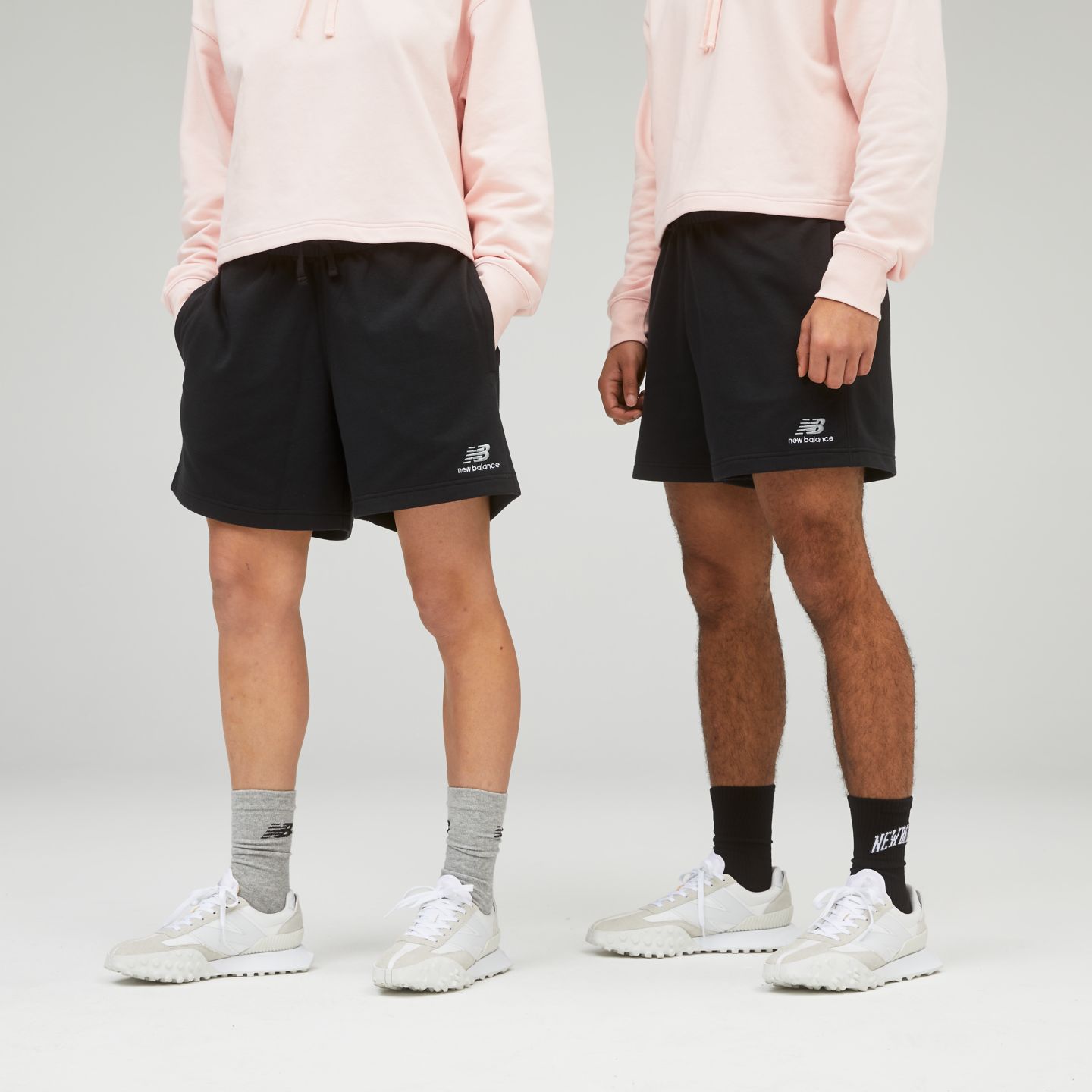 Мужские шорты New Balance Uni-ssentials French Terry Short, цвет: Чёрный — фото 1
