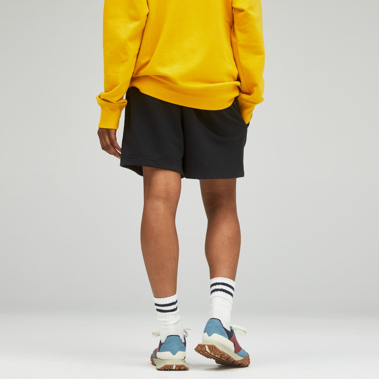 Мужские шорты New Balance Uni-ssentials French Terry Short, цвет: Чёрный — фото 5