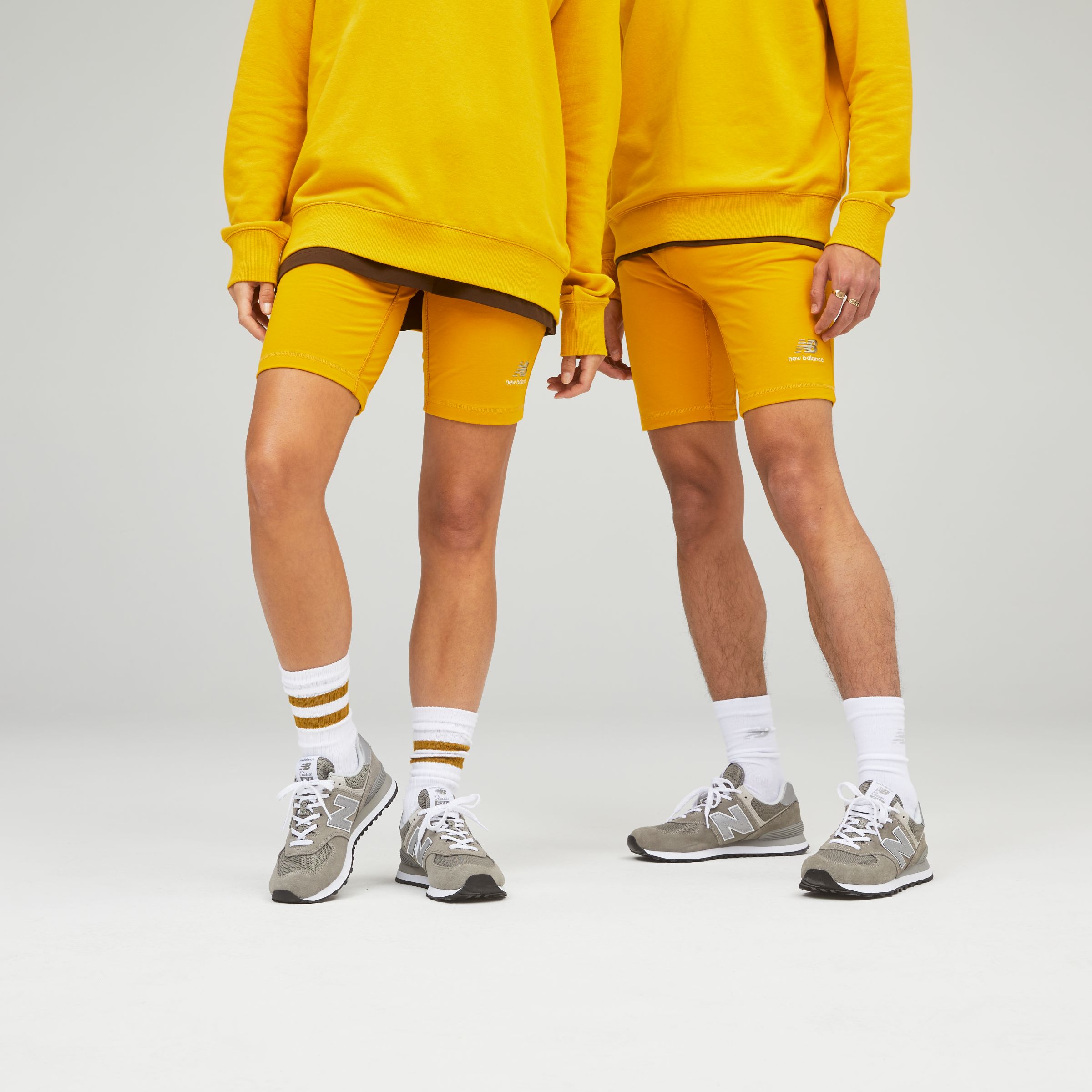 new balance yellow shorts