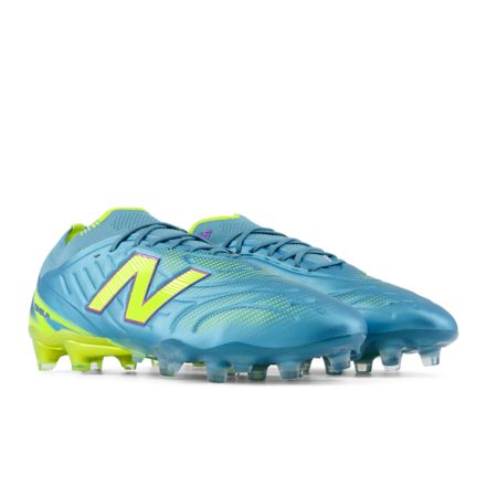 Tekela Elite Low Laced FG V5, METALLIC BLUE with ALKALINE GREEN with TEAM NAVY, UT1FL4GK
