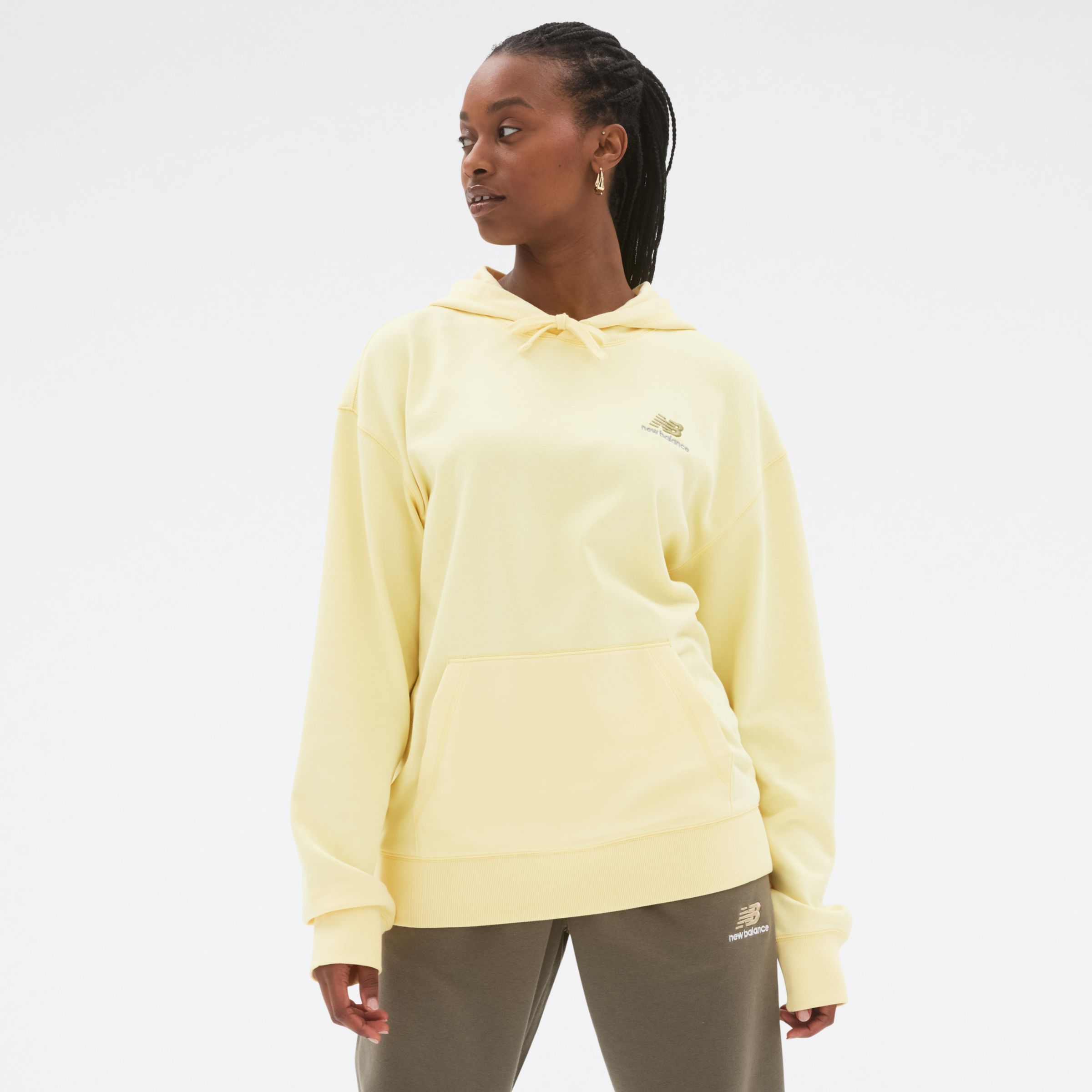 

New Balance Gender Neutral Uni-ssentials French Terry Hoodie Gender Neutral Yellow - Yellow