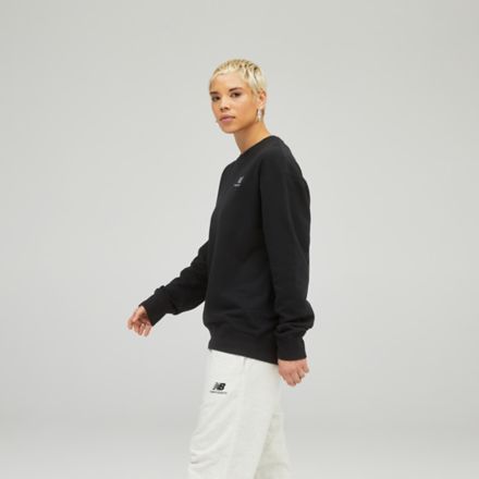 French Terry Crew Sweatshirt - Black