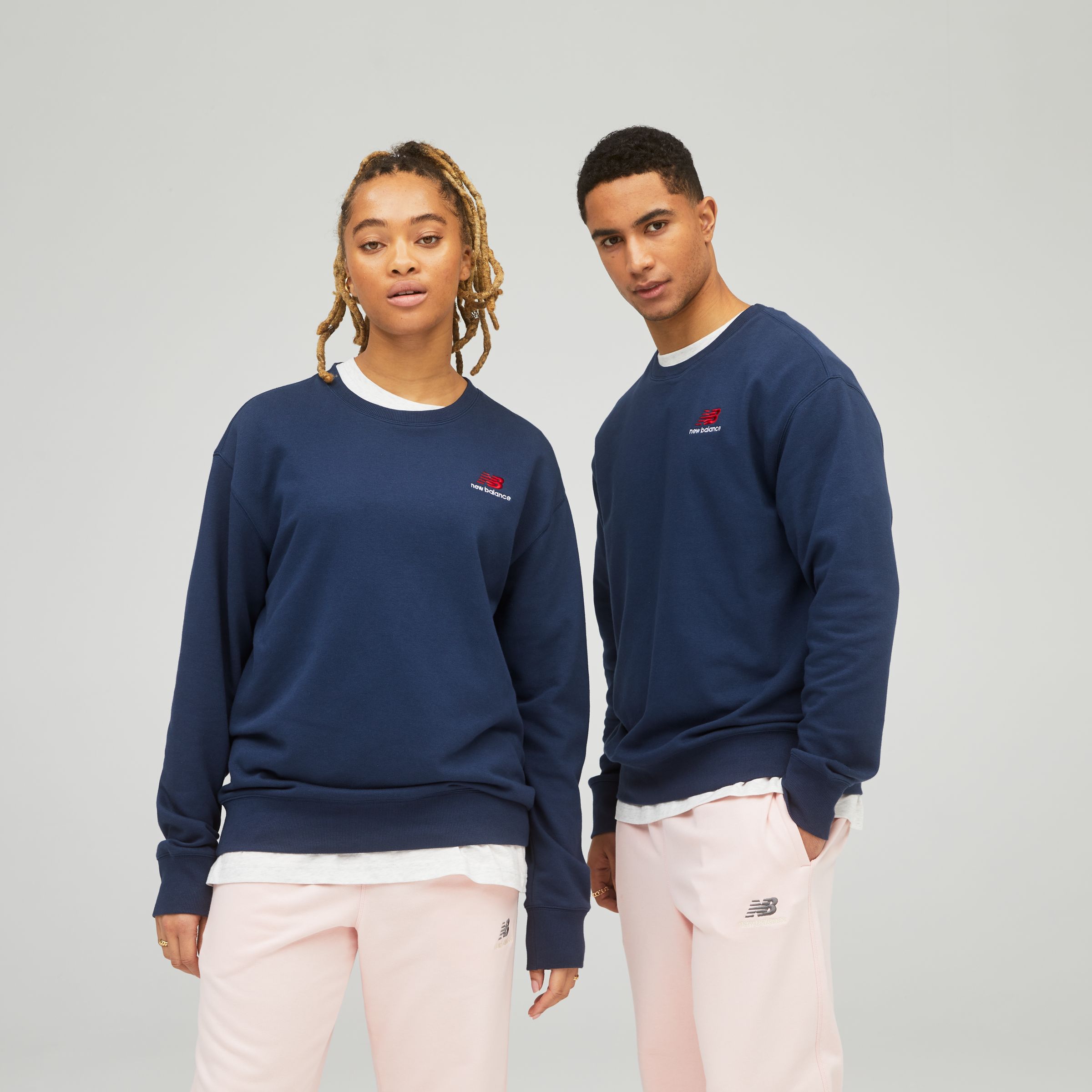 

New Balance Gender Neutral Uni-ssentials French Terry Crewneck Sweatshirt Gender Neutral Blue - Blue