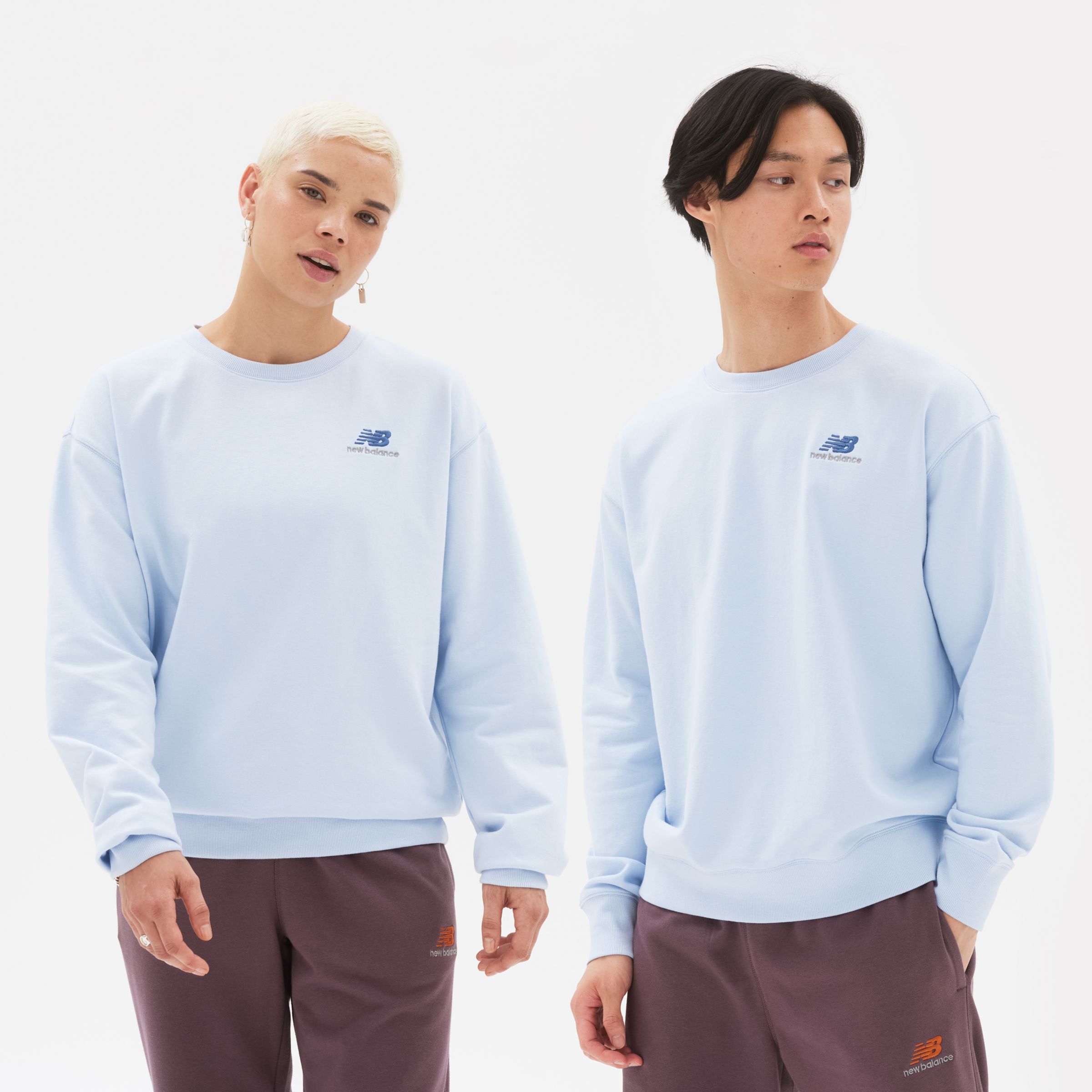 

New Balance Gender Neutral Uni-ssentials French Terry Crewneck Sweatshirt Gender Neutral Blue - Blue