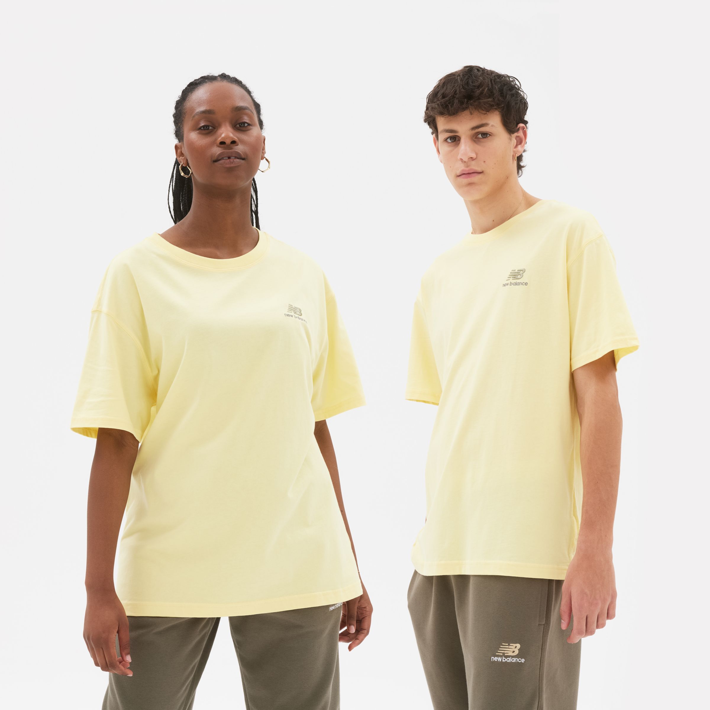

New Balance Gender Neutral Uni-ssentials Cotton T-Shirt Gender Neutral Yellow - Yellow
