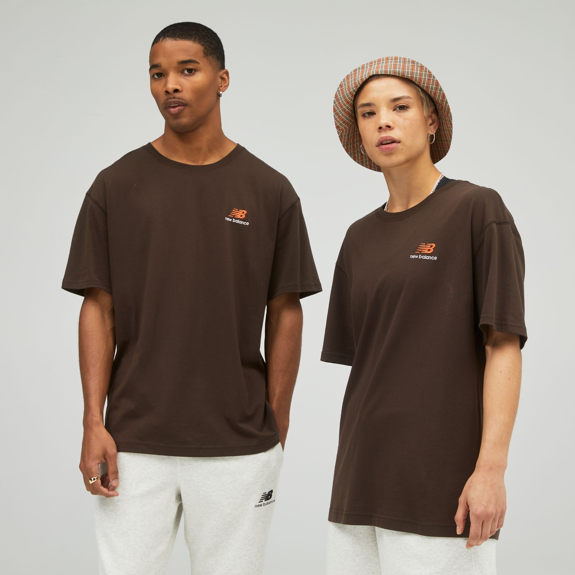 

New Balance Gender Neutral Uni-ssentials Cotton T-Shirt Gender Neutral Brown - Brown