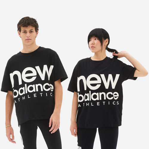 

New Balance Gender Neutral NB Athletics Unisex Out of Bounds Tee Black - Black