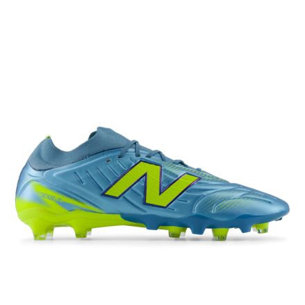 Tekela Pro Low Laced FG V5, METALLIC BLUE with ALKALINE GREEN with TEAM NAVY, UT2FL74J