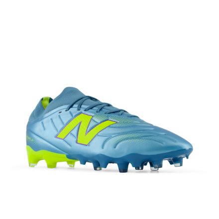 Tekela Team Low Laced FG V5, METALLIC BLUE with ALKALINE GREEN with TEAM NAVY, UT3FL7NF