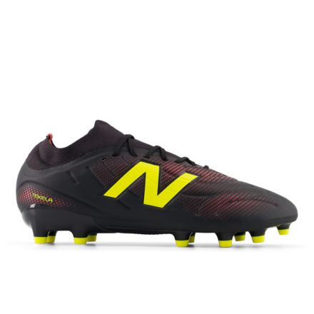 Tekela Women's Team Low FG V5, Black 100 with PUNCH YELLOW with FIRE CRACKER, UT3MW69T