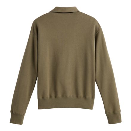 Quarter Zip French Terry 上衣, 黃緑, UT45171CGN