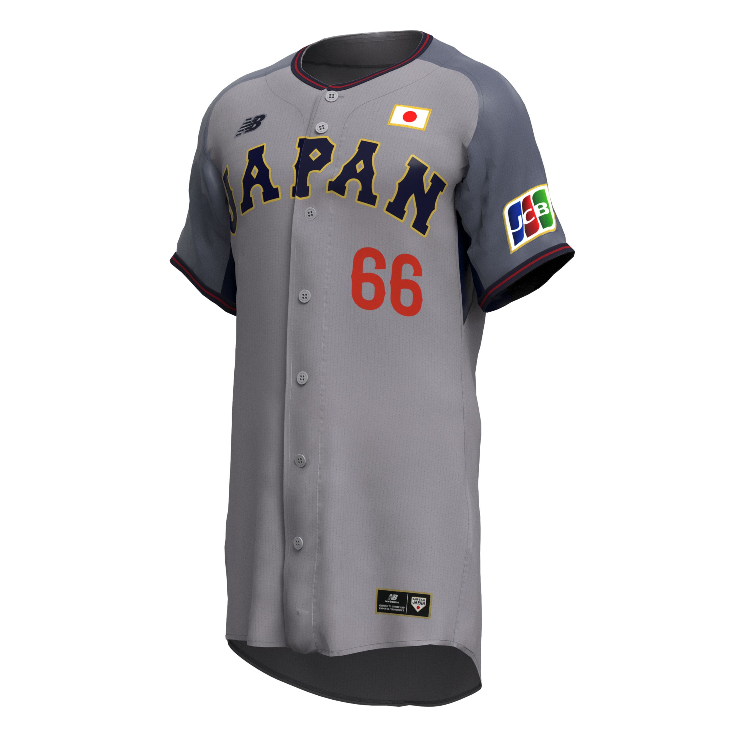 New Balance 【受注生産】侍ジャパン オーセンティックユニフォーム #66 井口資仁, UT6282X9GR