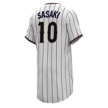 【受注生産】侍ジャパン オーセンティックユニフォーム #10 佐々木 泰, WHITE, UT62C8ZAWT