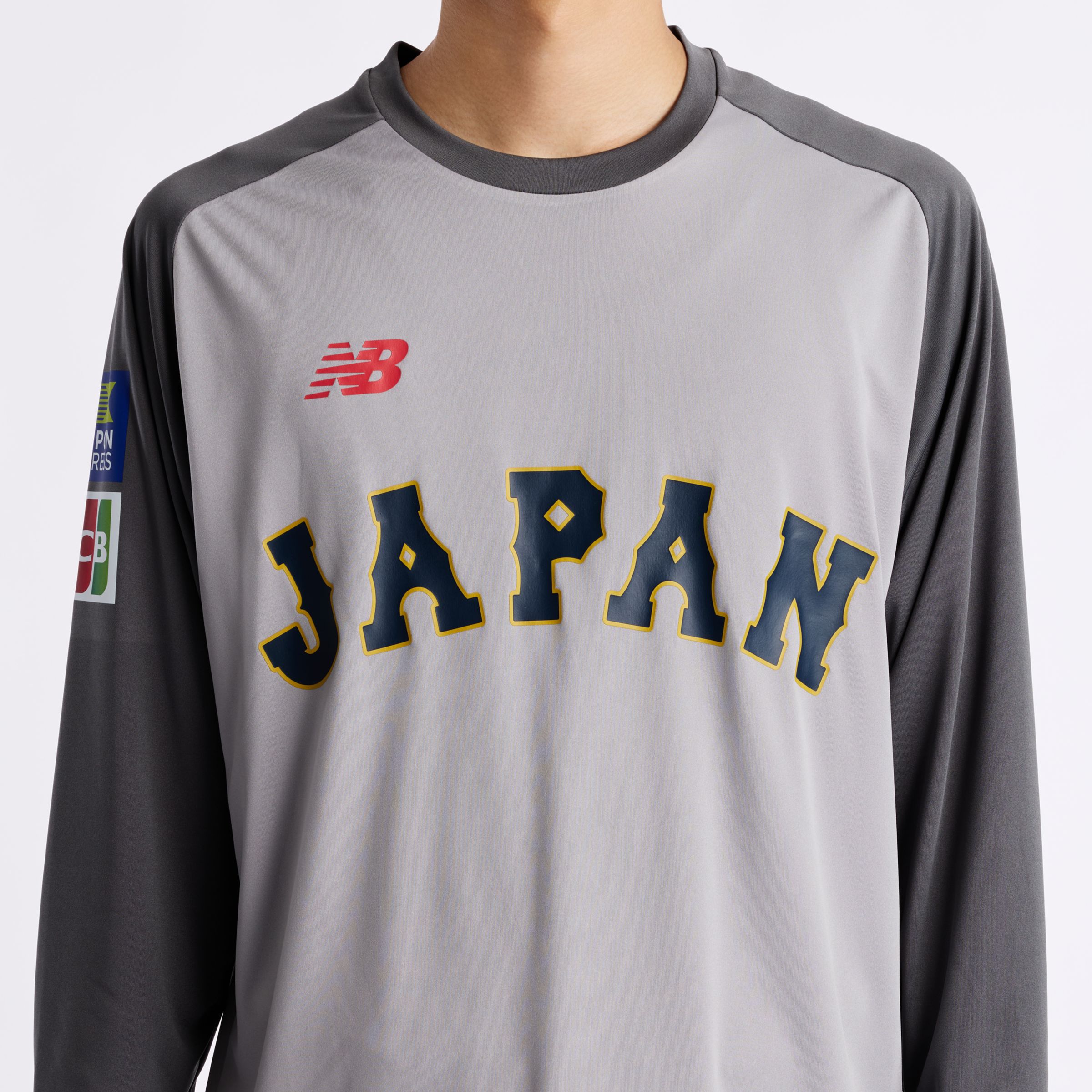 New Balance 侍ジャパン JAPANオーセンティックロングスリーブTシャツ, UT62H6C3GR