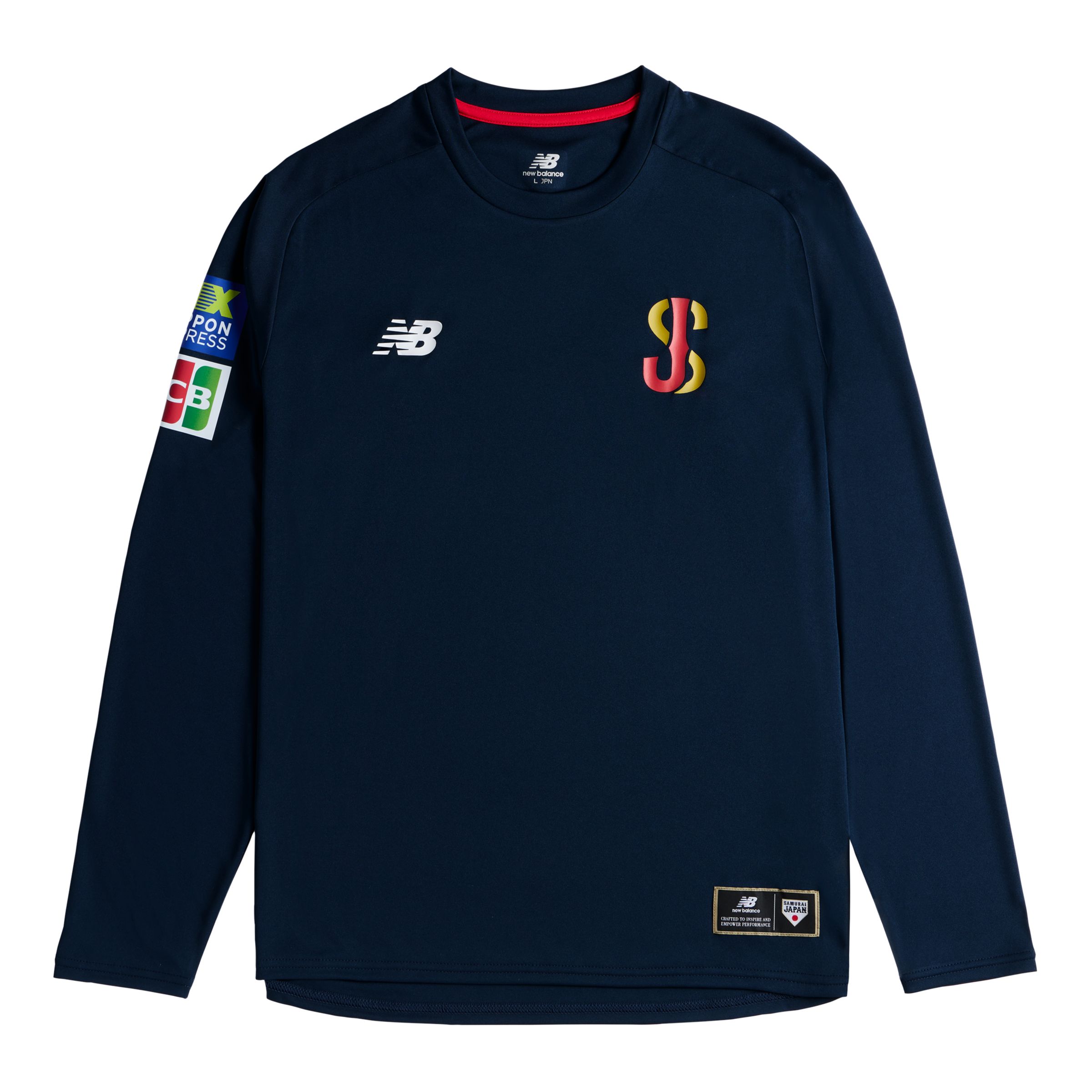 New Balance 侍ジャパン SJオーセンティックロングスリーブTシャツ, UT62H9LGTNV