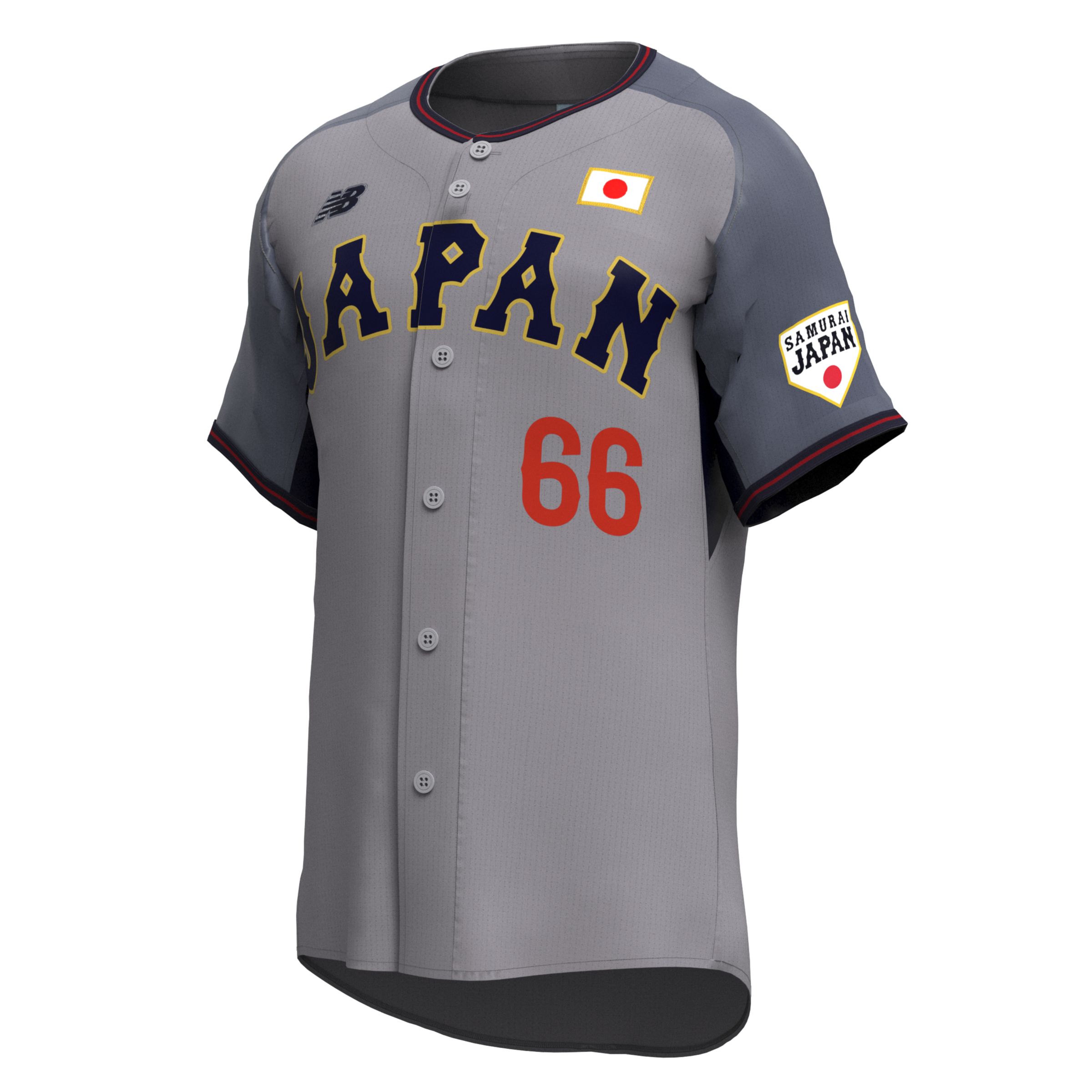 New Balance 【受注生産】侍ジャパン レプリカユニフォーム #66 井口 資仁, UT62N7GJGR