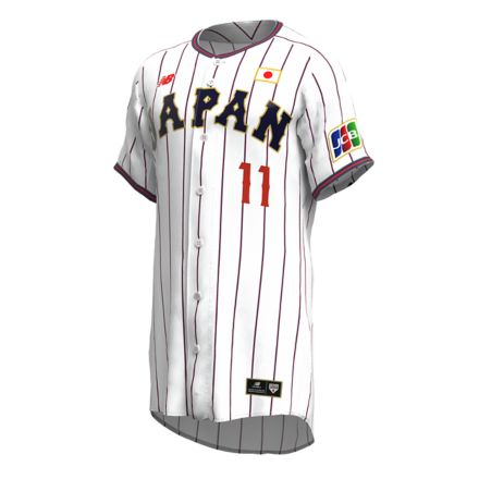 【受注生産】侍ジャパン オーセンティックユニフォーム #11 吉田 聖弥, WHITE, UT62Y0HCWT