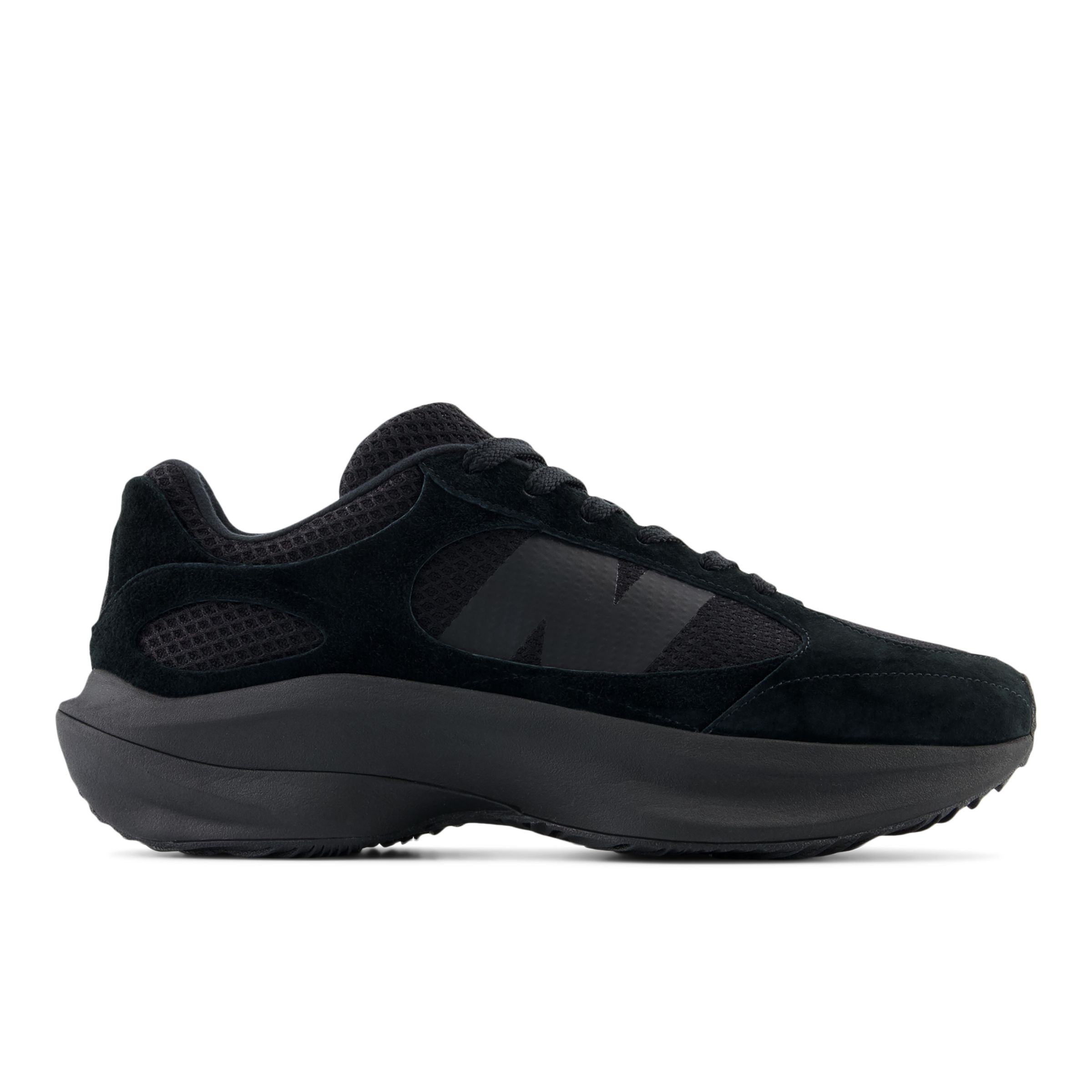 New Balance Unisex WRPD Runner in Black Suede/Mesh, size 5