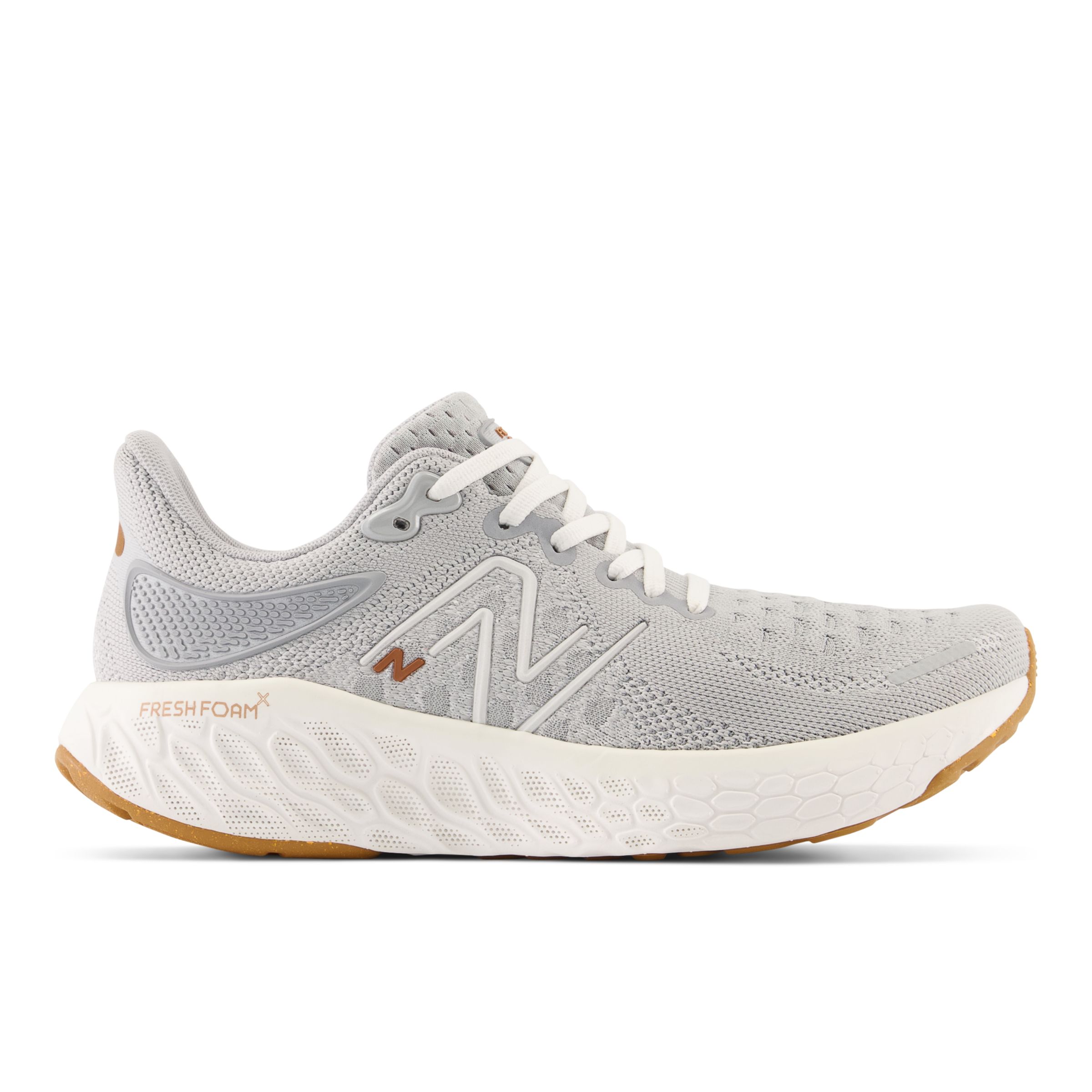 

New Balance Women's Fresh Foam X 1080v12 Lounge Around Grey/White/Brown - Grey/White/Brown