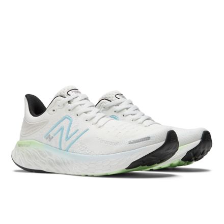 Fresh Foam X 1080v12, White with Bleach Blue with Green Aura, W108012N
