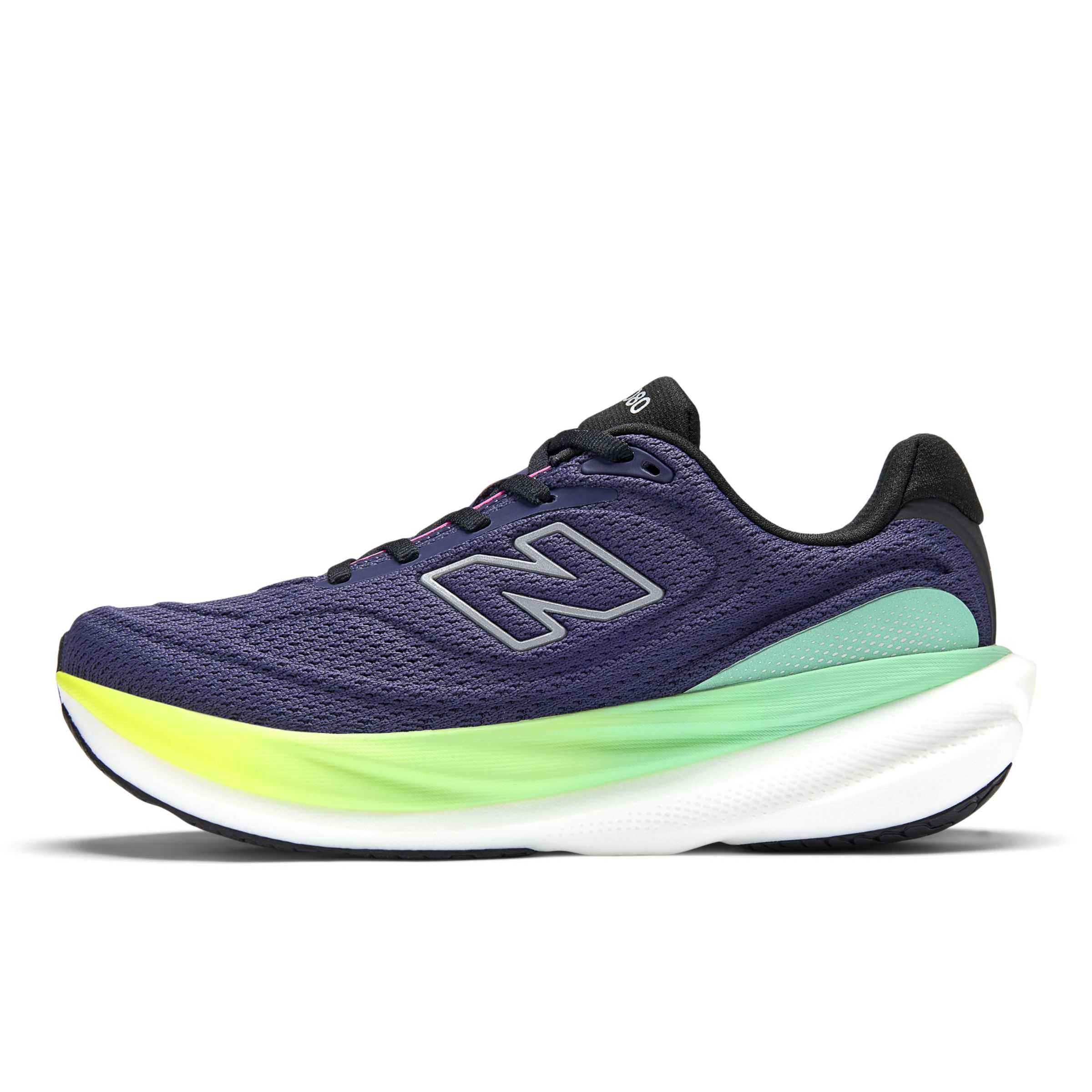 New Balance Women's 1080v15 in Purple/Green Synthetic, size 3.5 Narrow