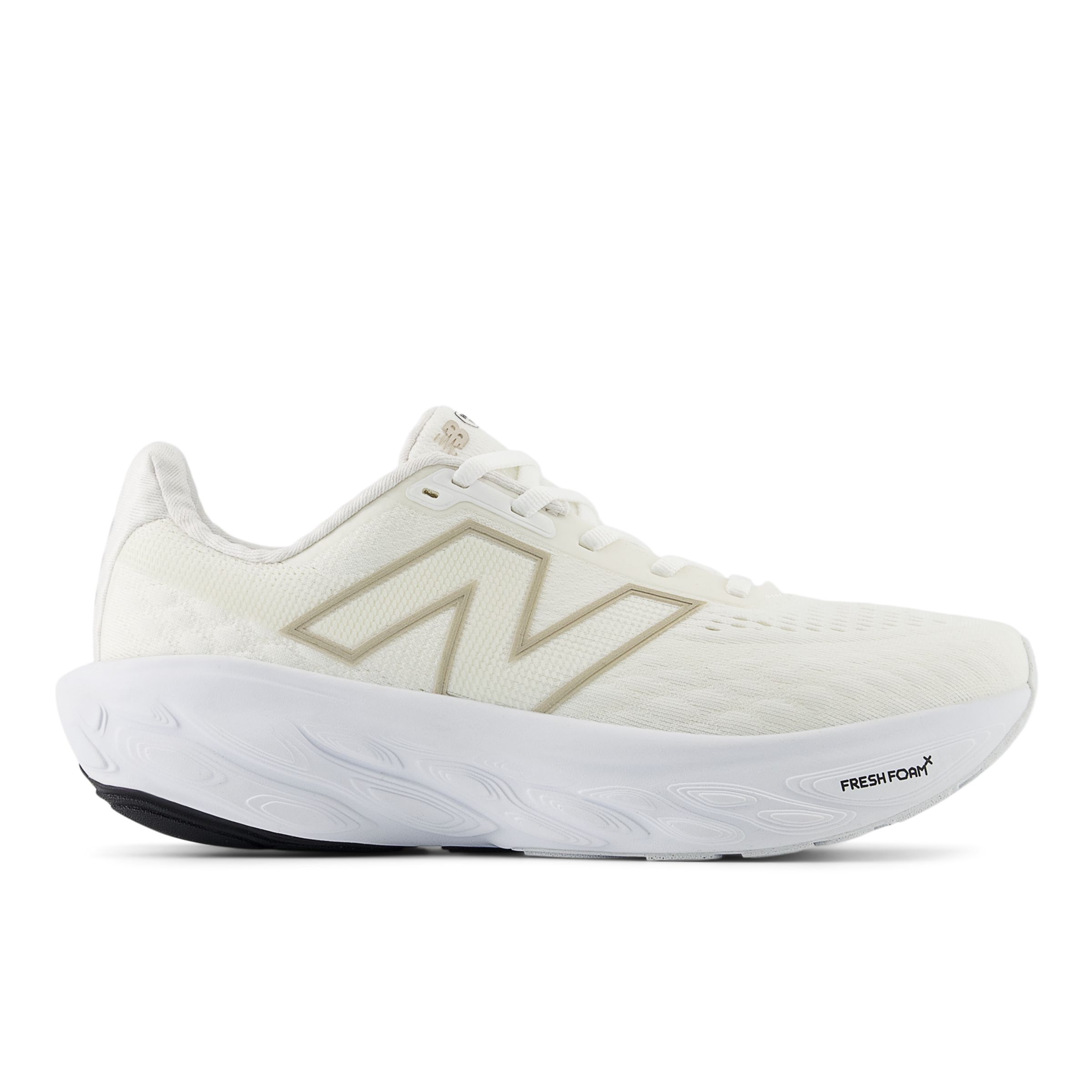 New Balance Women's Fresh Foam X 1080 v14 in White/Beige Synthetic, size 6.5 Narrow