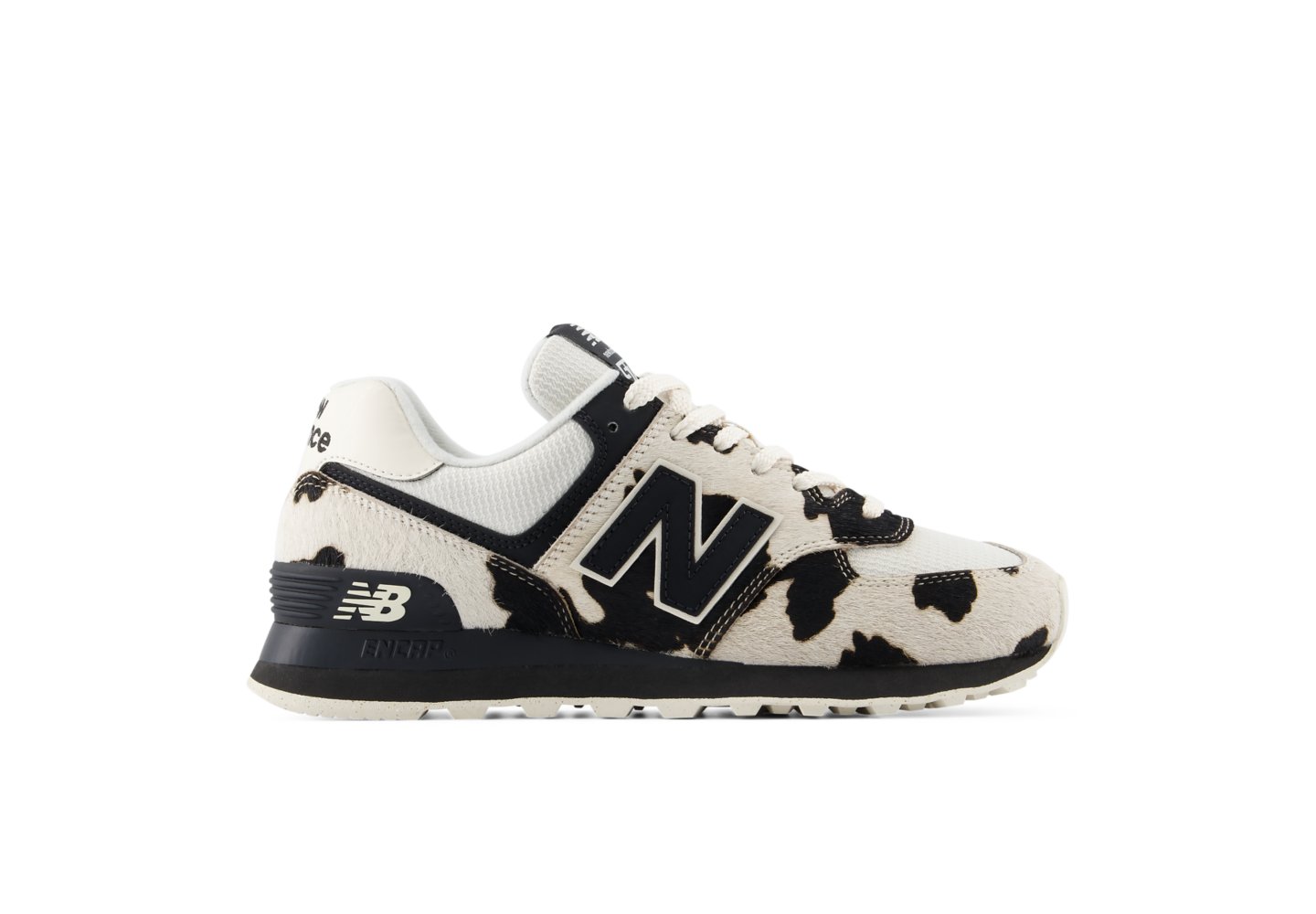 New Balance 574 in Black With Linen — photo 1 of 1