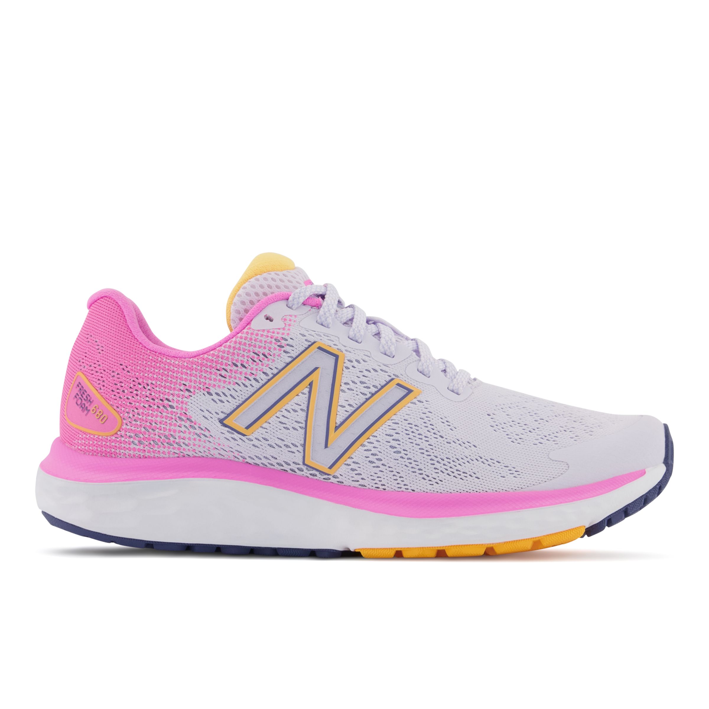 

New Balance Women's Fresh Foam 680v7 Purple/Pink/Blue/Yellow - Purple/Pink/Blue/Yellow