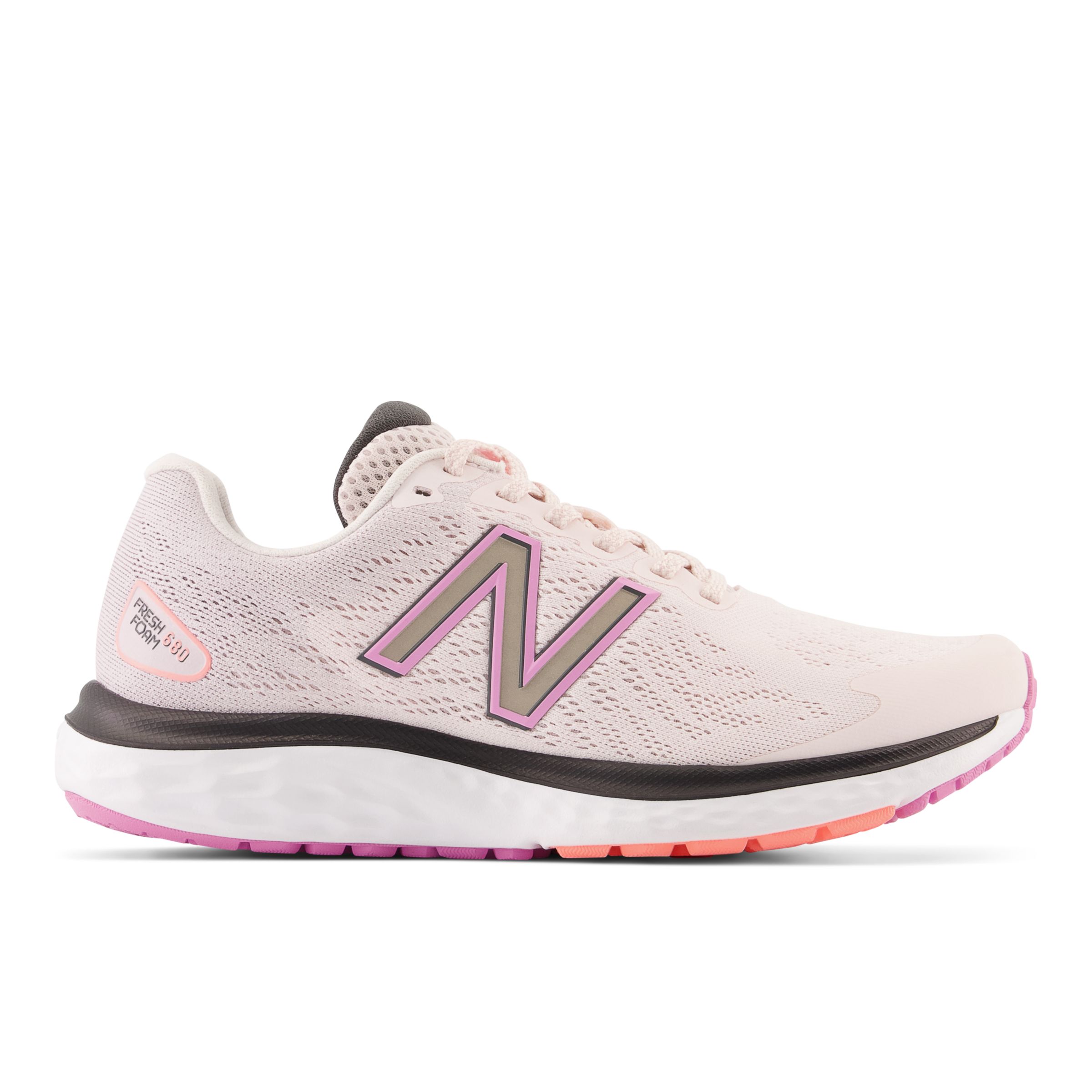 New Balance Women's Fresh Foam 680v7 in Pink/Brown Synthetic - W680CP7