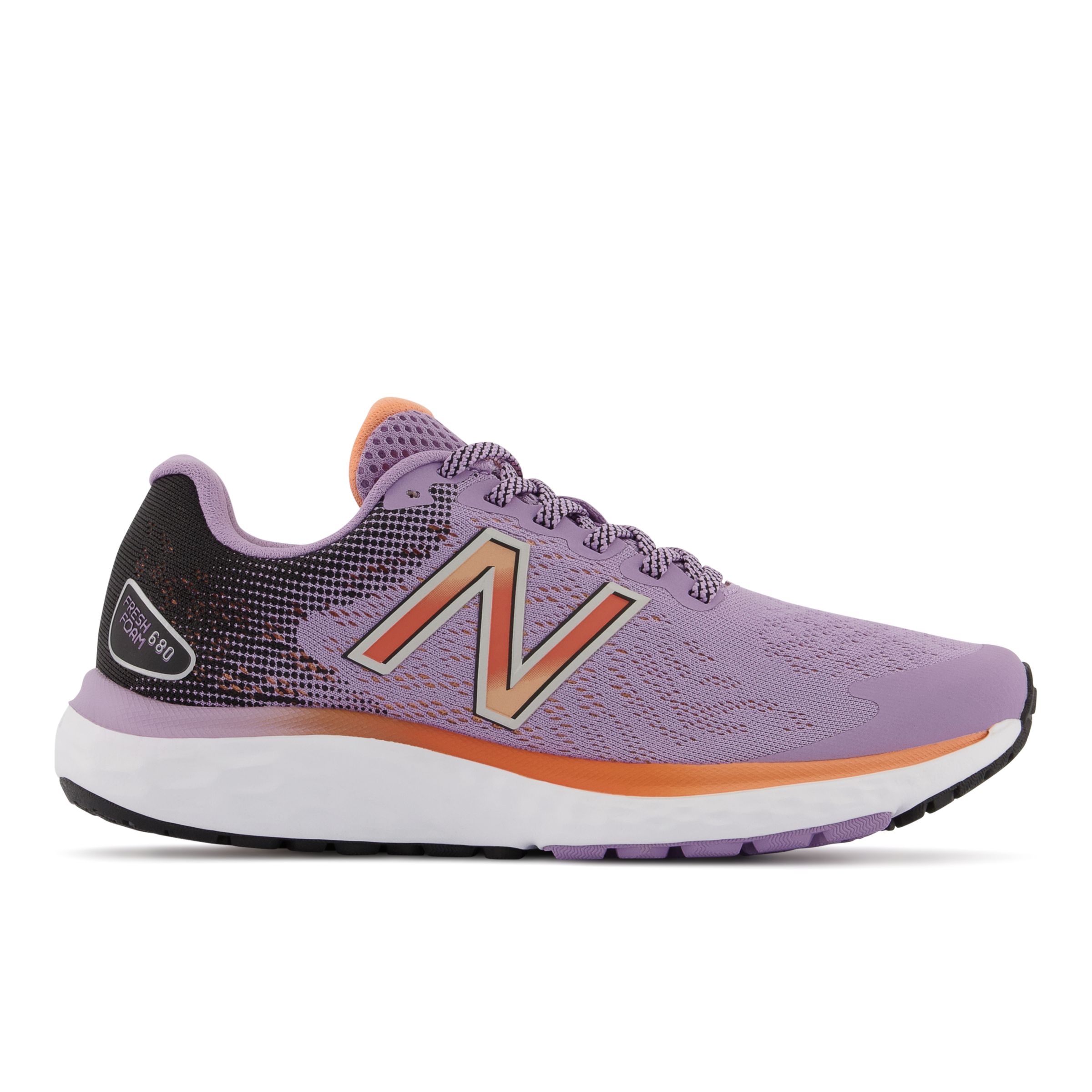 

New Balance Women's Fresh Foam 680v7 Purple/Black/Orange - Purple/Black/Orange