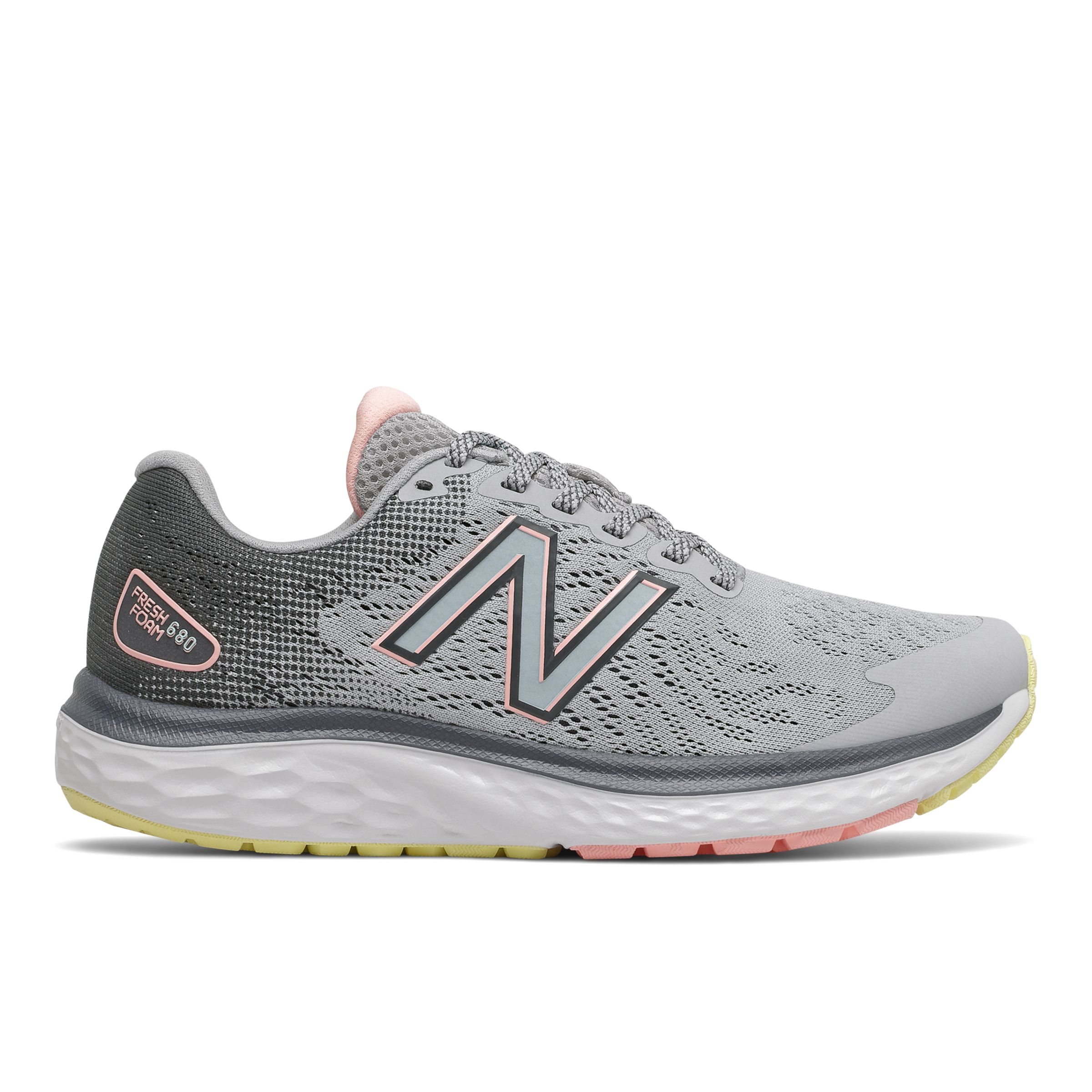 

New Balance Women's Fresh Foam 680v7 Grey/Blue/Pink - Grey/Blue/Pink