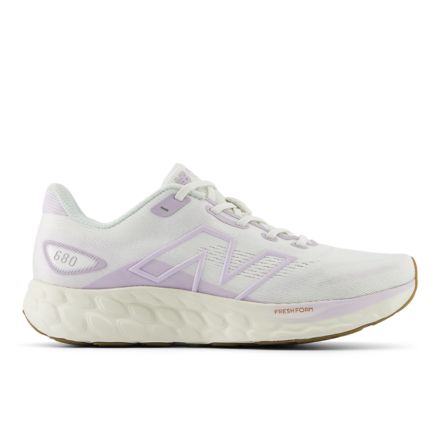 New Balance Women s Fresh Foam 680v8 Running Shoes White Purple Size 8