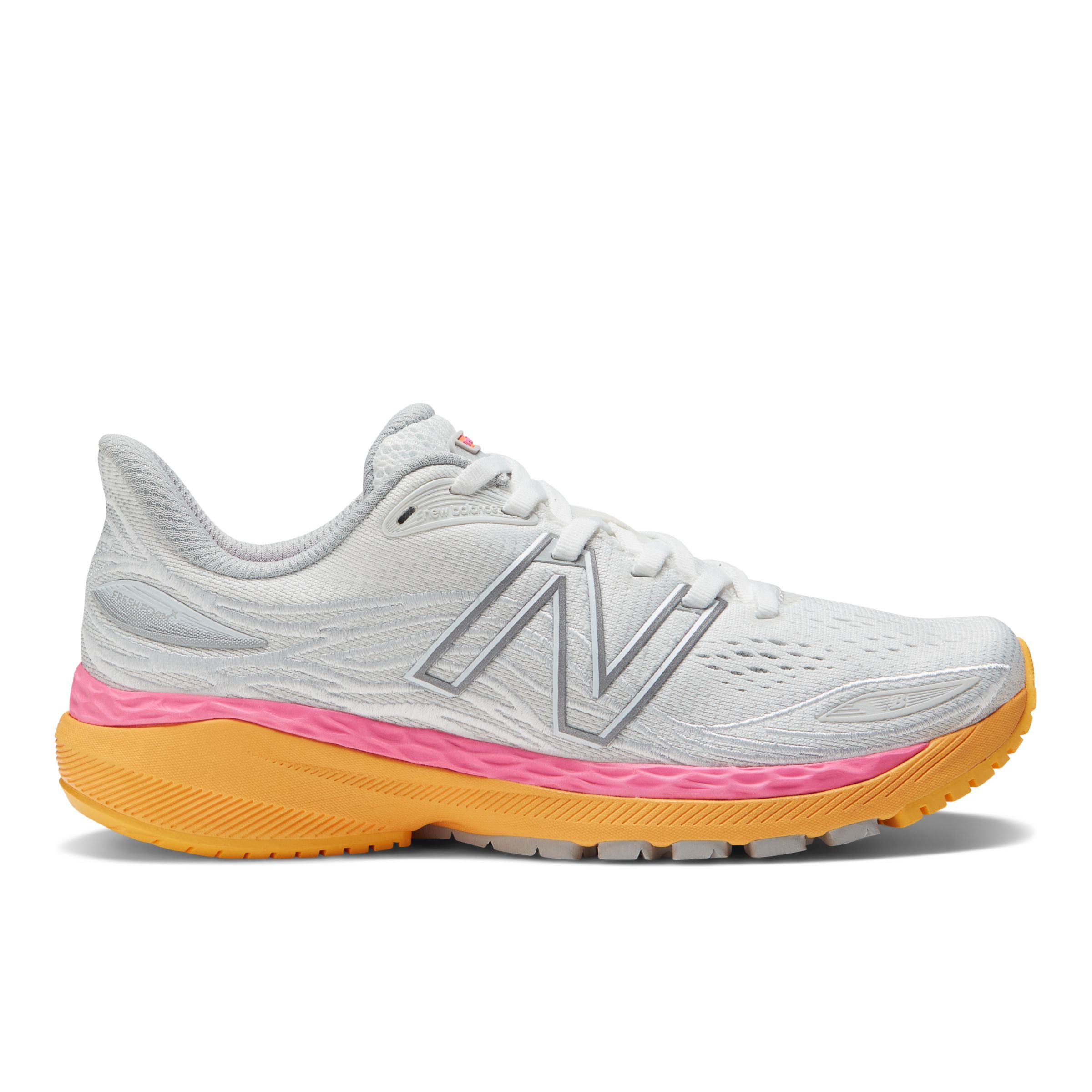 

New Balance Women's Fresh Foam X 860v12 White/Orange/Pink - White/Orange/Pink