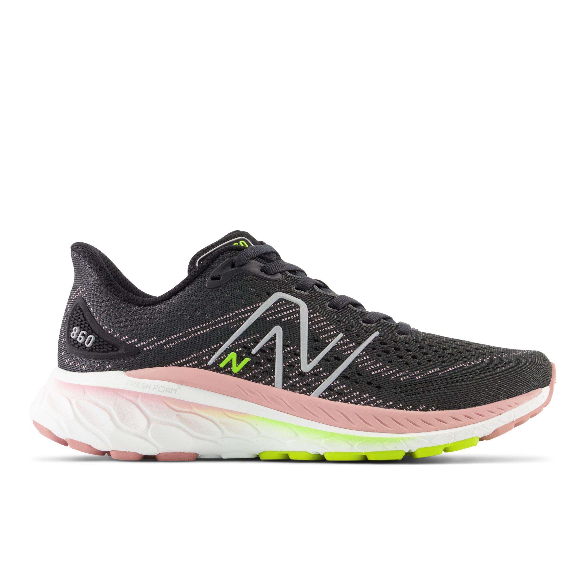 

New Balance Femme Fresh Foam X 860v13 en Noir/Rose, Synthetic, Taille 39