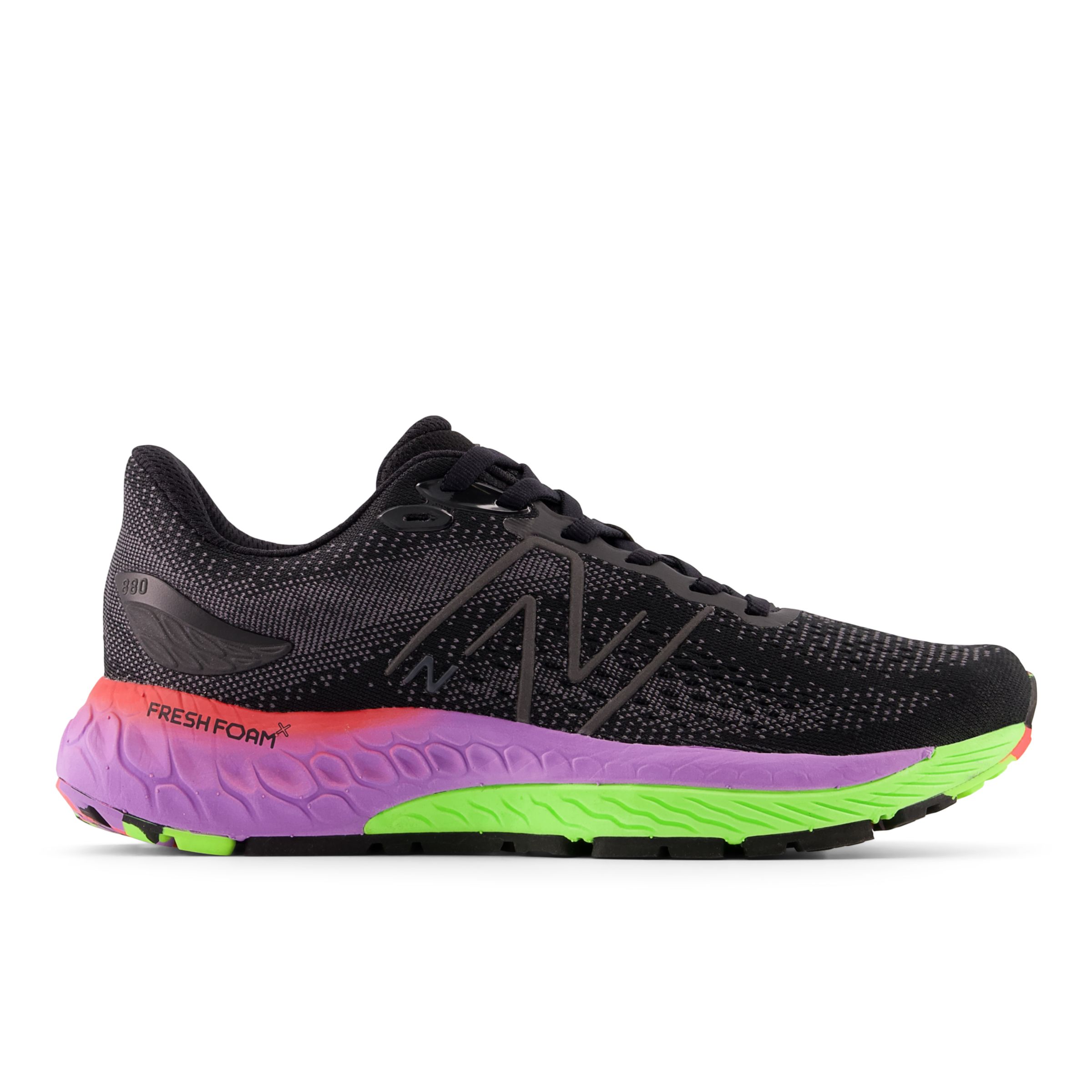 

New Balance Women's Fresh Foam X 880v12 Black/Green/Purple - Black/Green/Purple