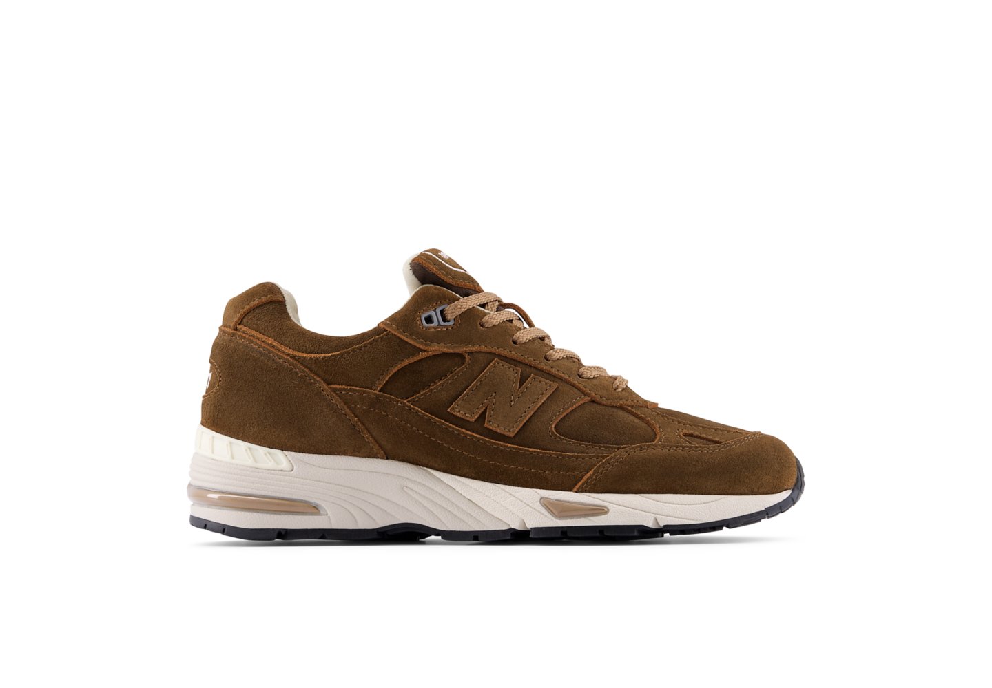 New Balance Made in UK 991V1 Luxe Suede women's in Cocoa With Castle Wall — photo 1 of 1