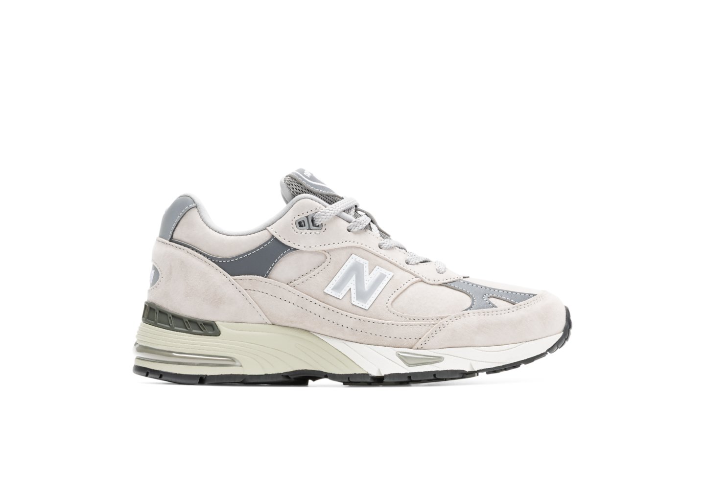 New Balance Made in UK 991V1 in Dove With Smoked Pearl With Reflective Silver — photo 1 of 1